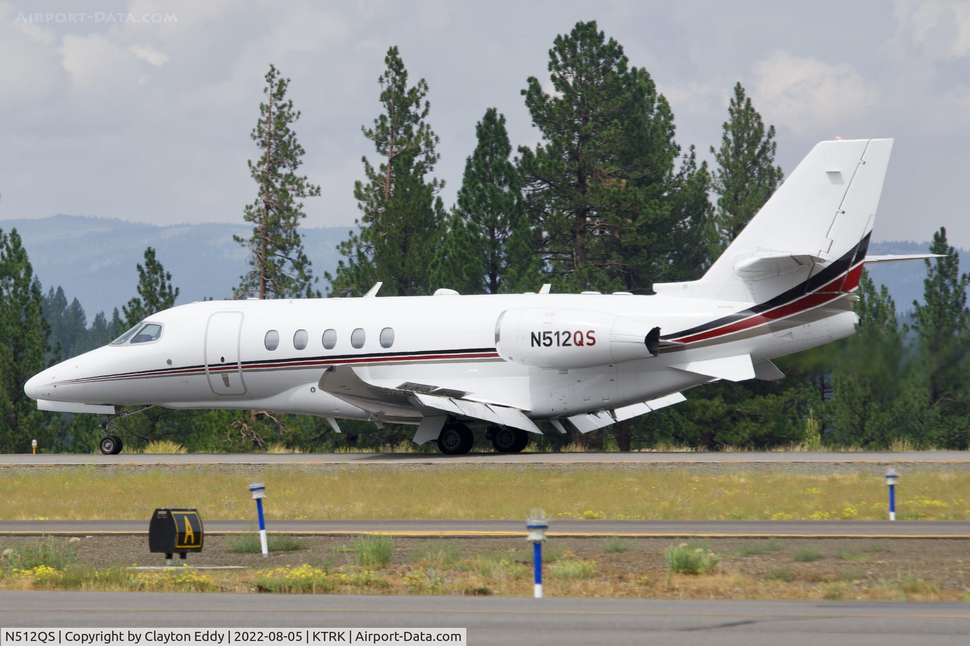 N512QS, 2016 Cessna 680A Citation Latitude C/N 680A-0045, Truckee airport in California 2022.