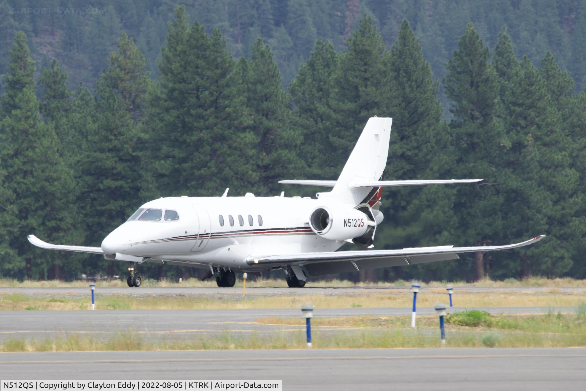 N512QS, 2016 Cessna 680A Citation Latitude C/N 680A-0045, Truckee airport in California 2022.