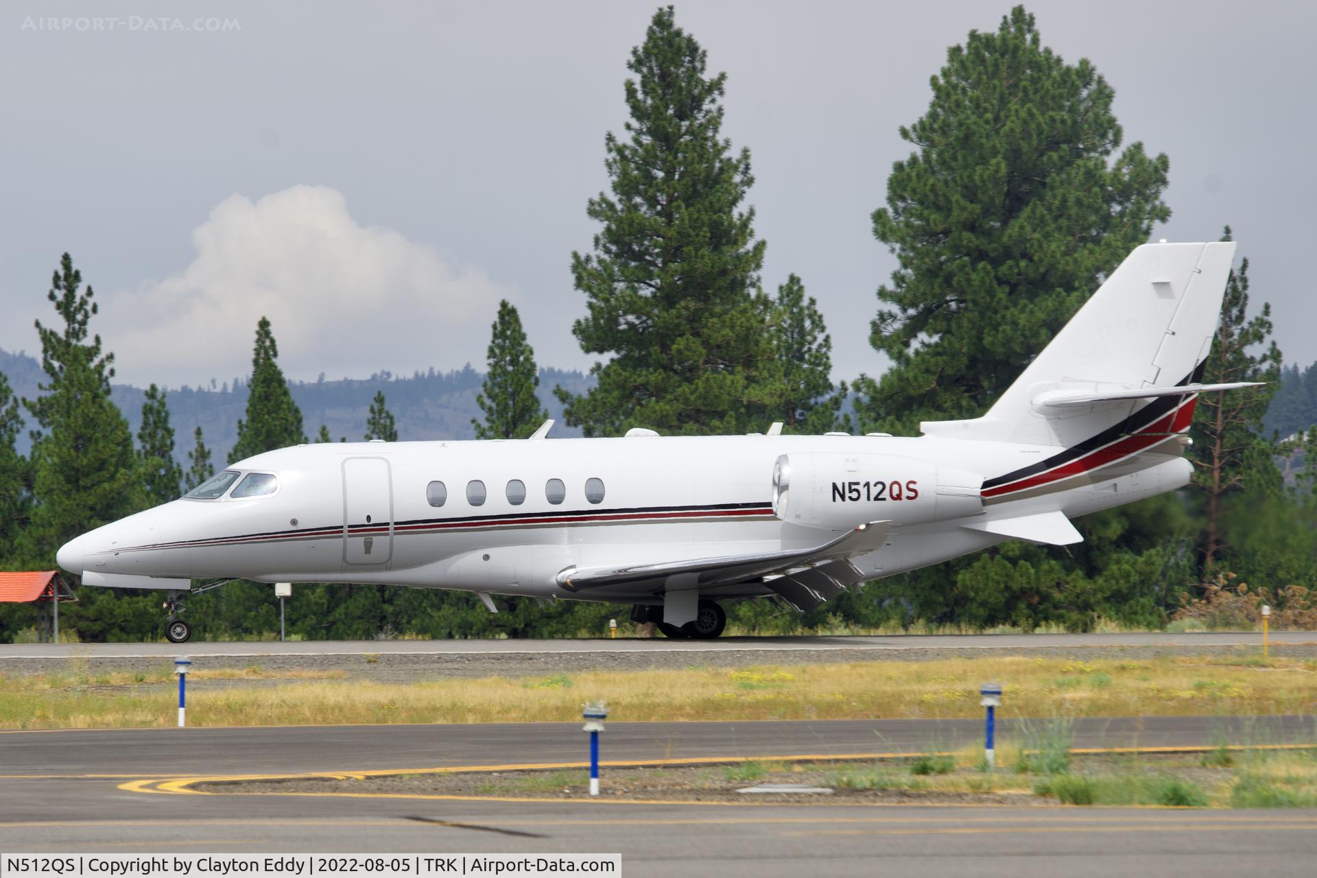 N512QS, 2016 Cessna 680A Citation Latitude C/N 680A-0045, Truckee airport in California 2022.