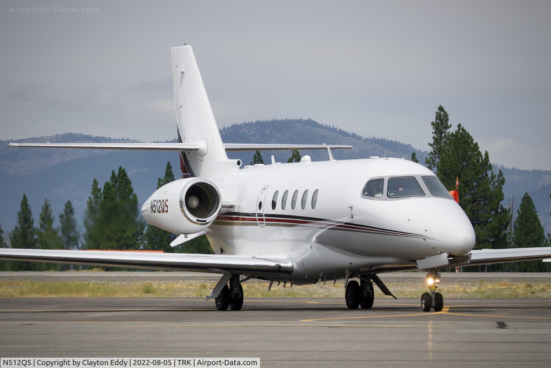 N512QS, 2016 Cessna 680A Citation Latitude C/N 680A-0045, Truckee airport in California 2022.