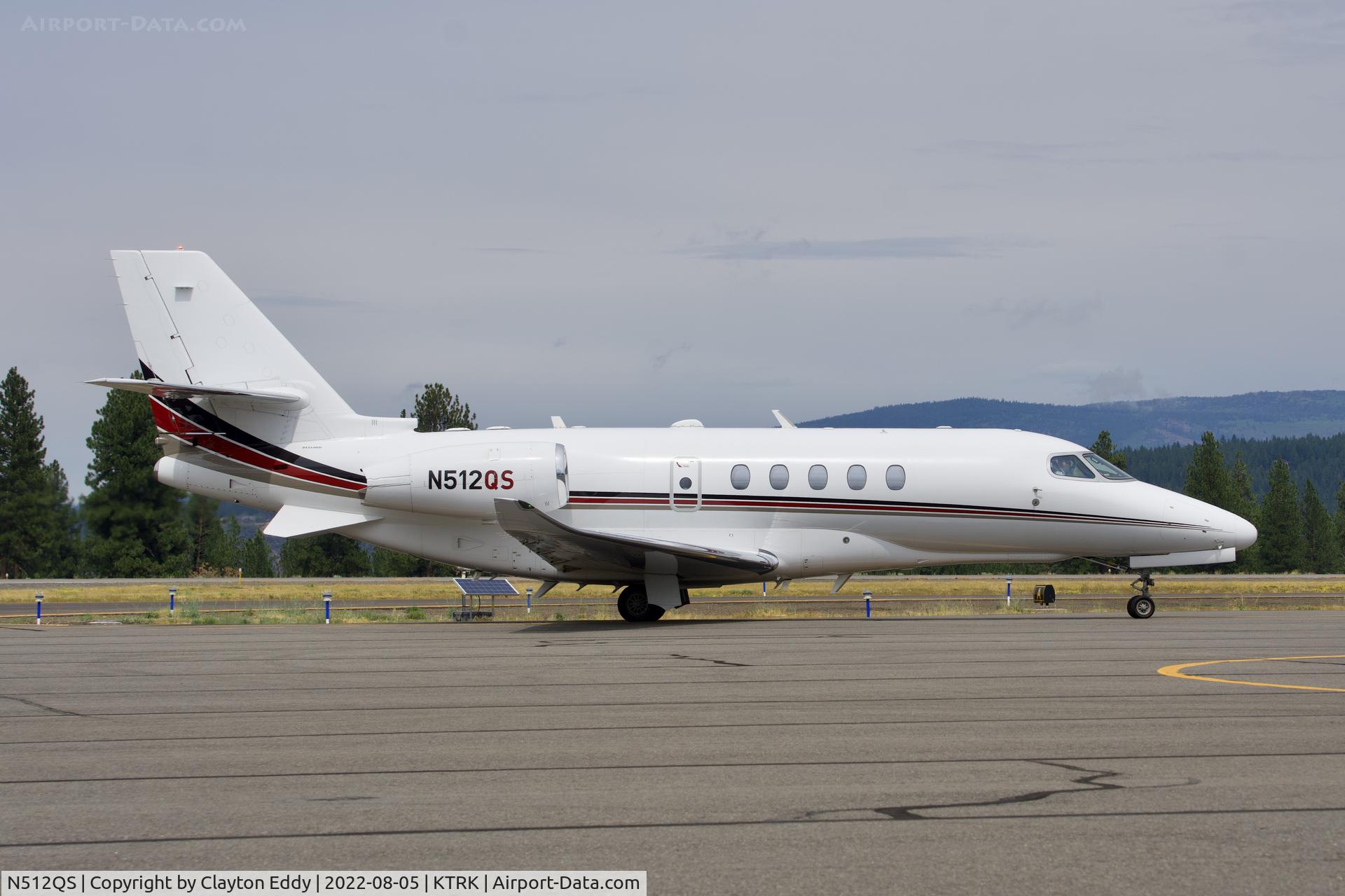 N512QS, 2016 Cessna 680A Citation Latitude C/N 680A-0045, Truckee airport in California 2022.