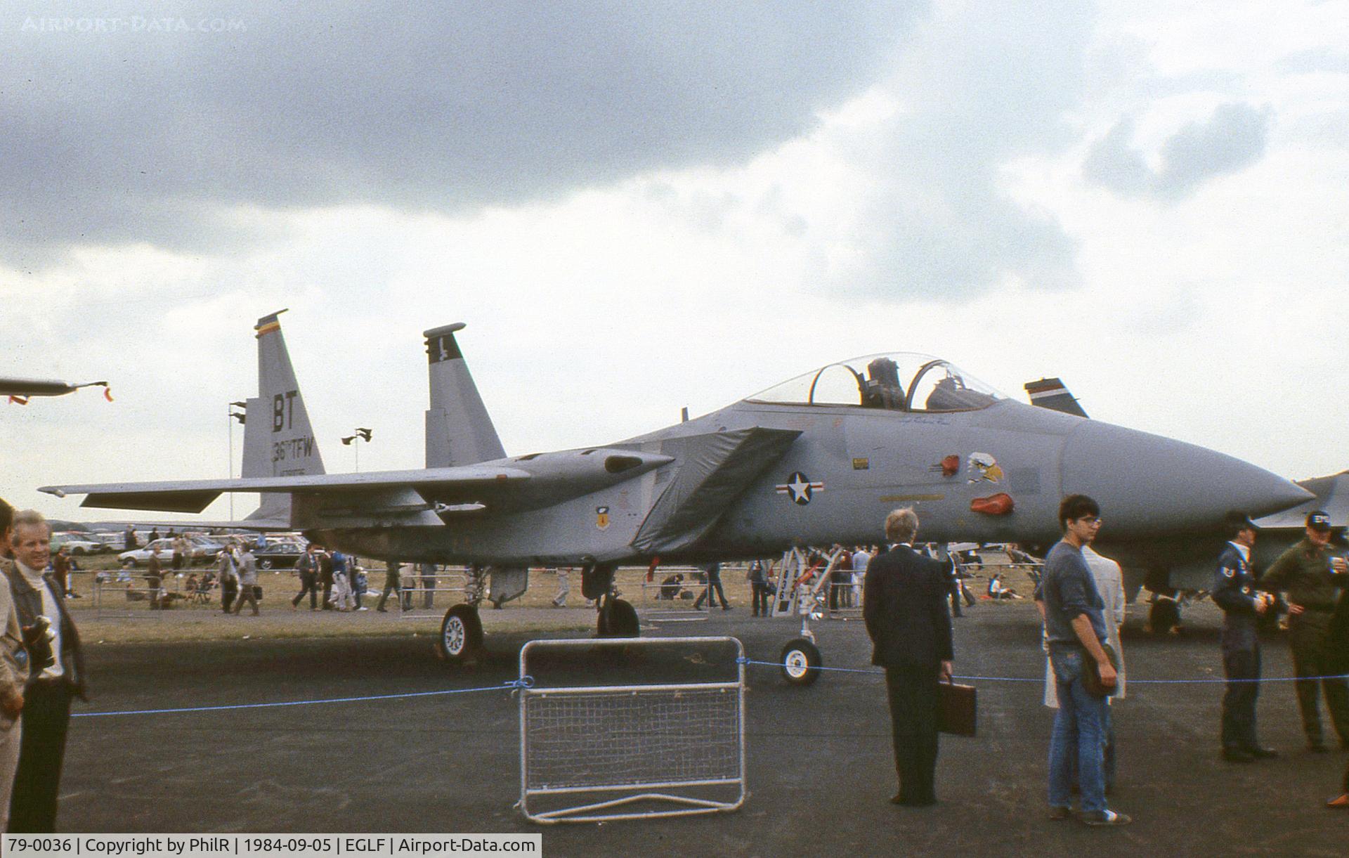 79-0036, 1979 McDonnell Douglas F-15C Eagle C/N 0573/C105, 79-0036 McDonnell Douglas F-15C Eagle USAF FIA