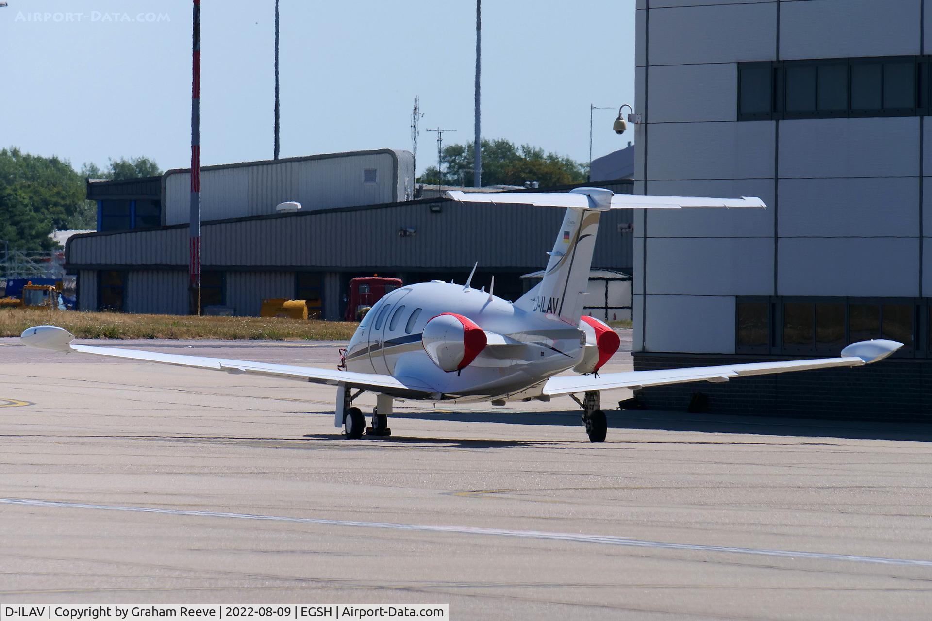 D-ILAV, 2015 Eclipse Aviation Corp EA500 C/N 550-1004, Parked at Norwich.