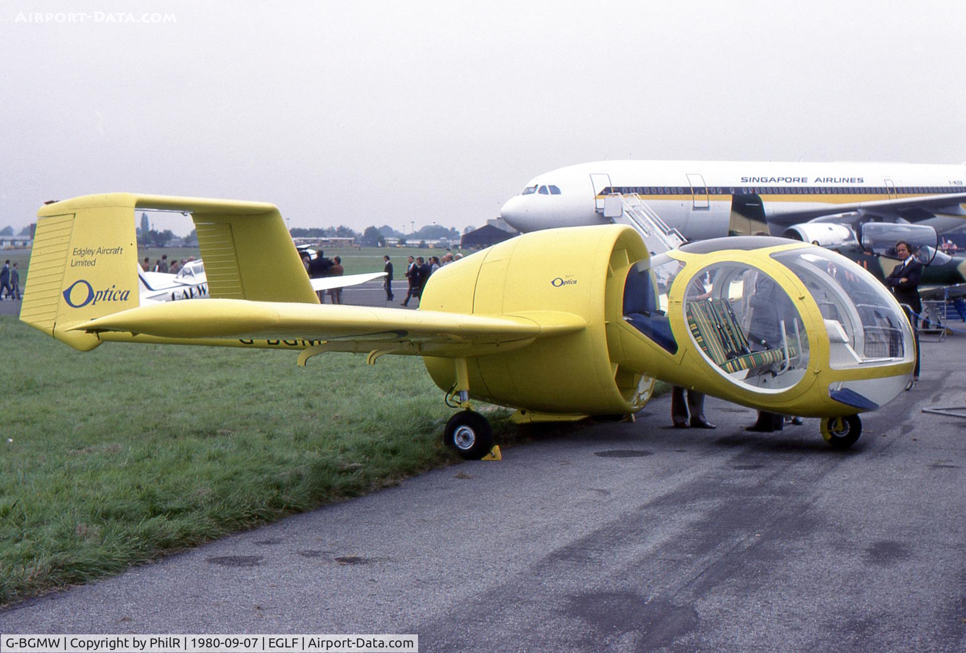 G-BGMW, 1979 Edgley EA7 Optica C/N EA7-001, 1979 Edgley Optica FIA