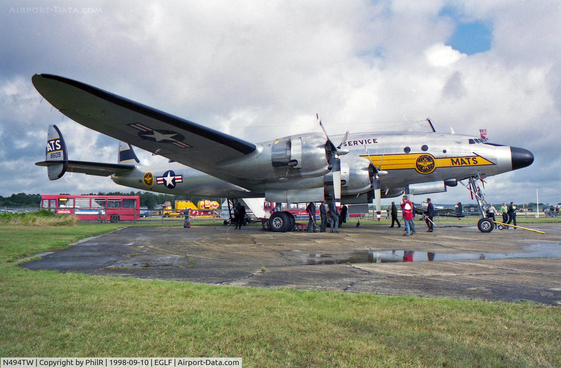 N494TW, 1948 Lockheed L-749A-79 Constellation C/N 2601, 1948 USAF MATS Lockheed C-121A 48-609 FIA