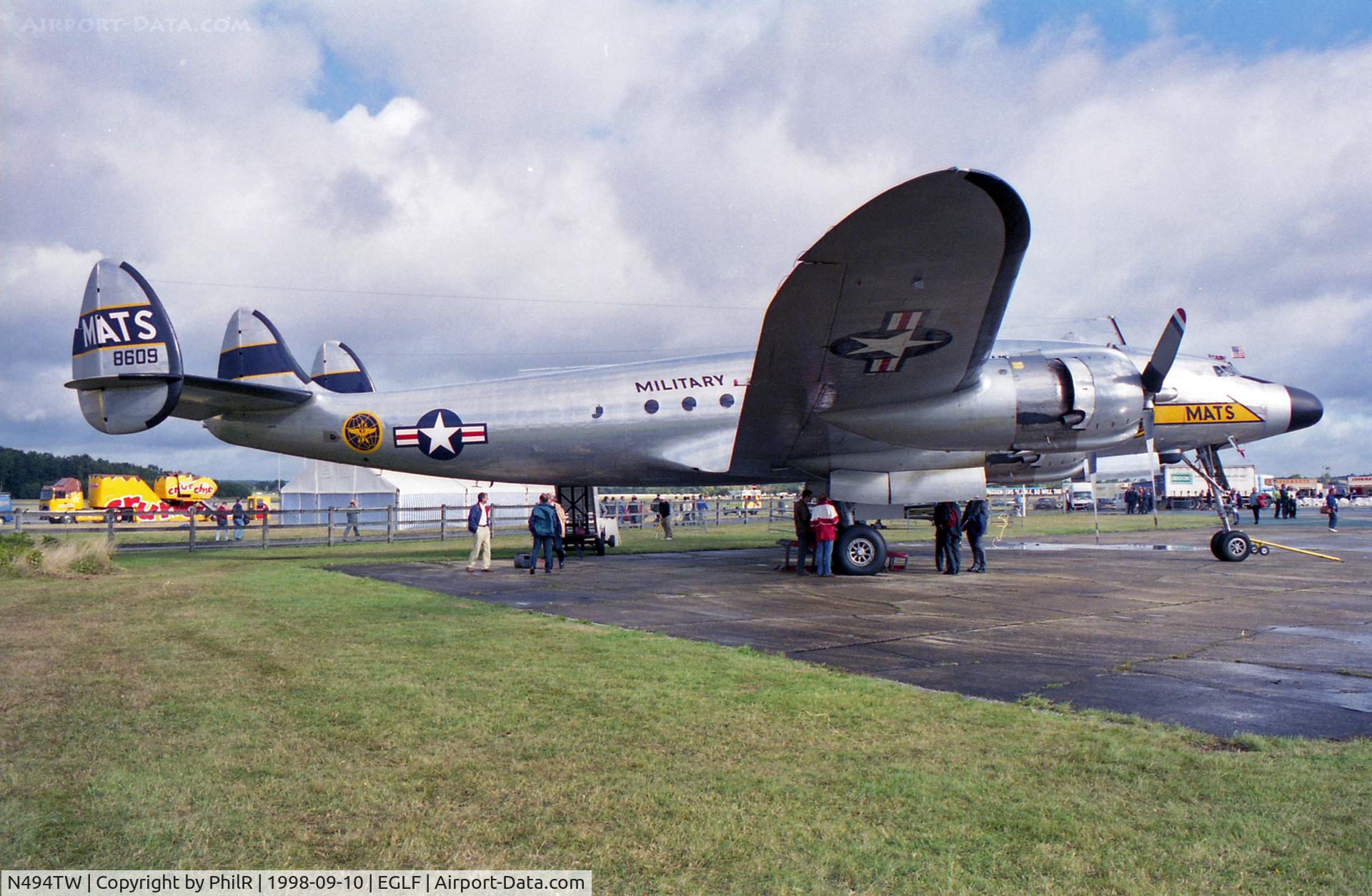 N494TW, 1948 Lockheed L-749A-79 Constellation C/N 2601, 1948 USAF MATS Lockheed C-121A Constellation 48-609 FIA