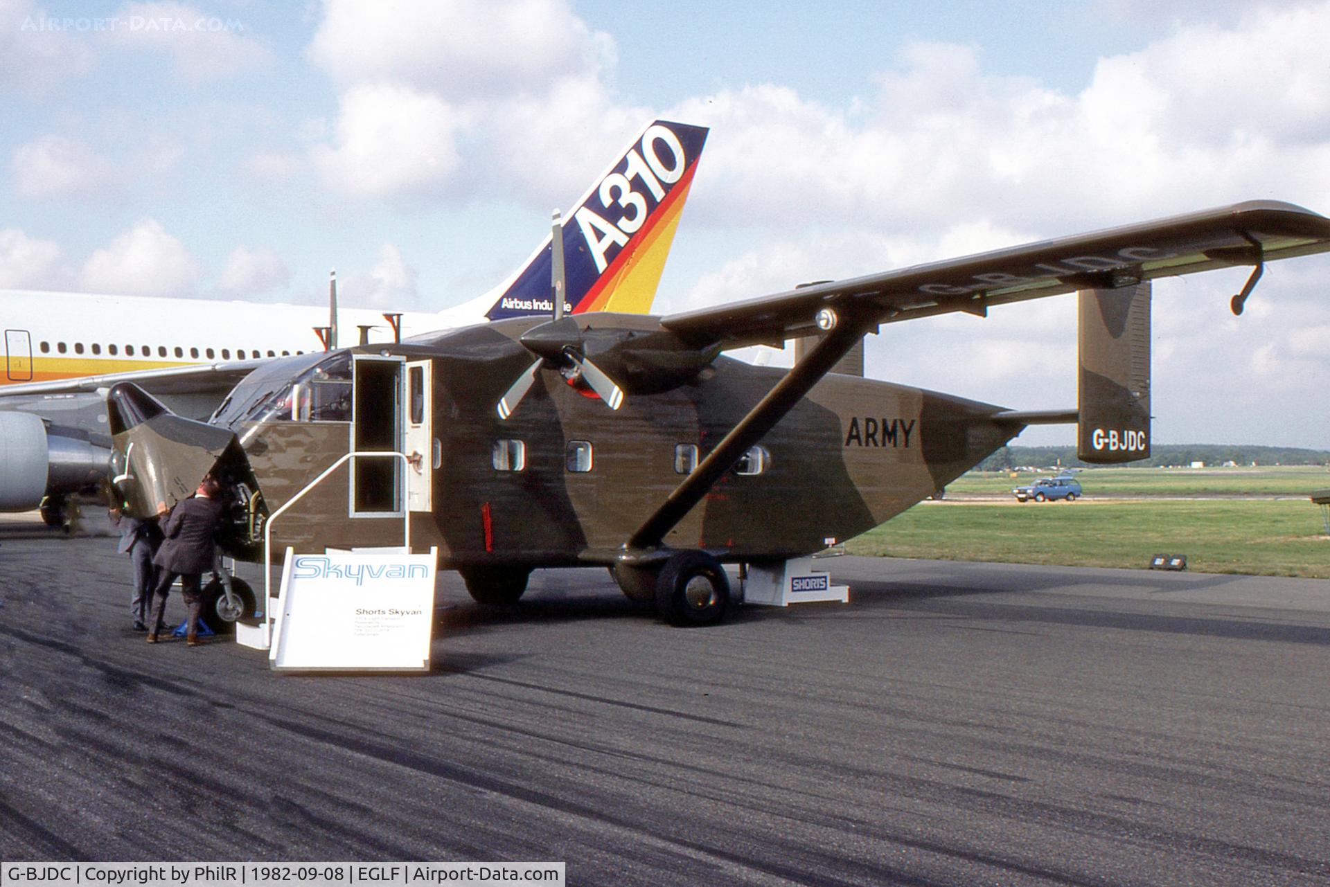 G-BJDC, 1982 Short SC-7 Skyvan 3-100 C/N SH.1978, 1982 Shorts Skyvan 3-100 G-BJDC