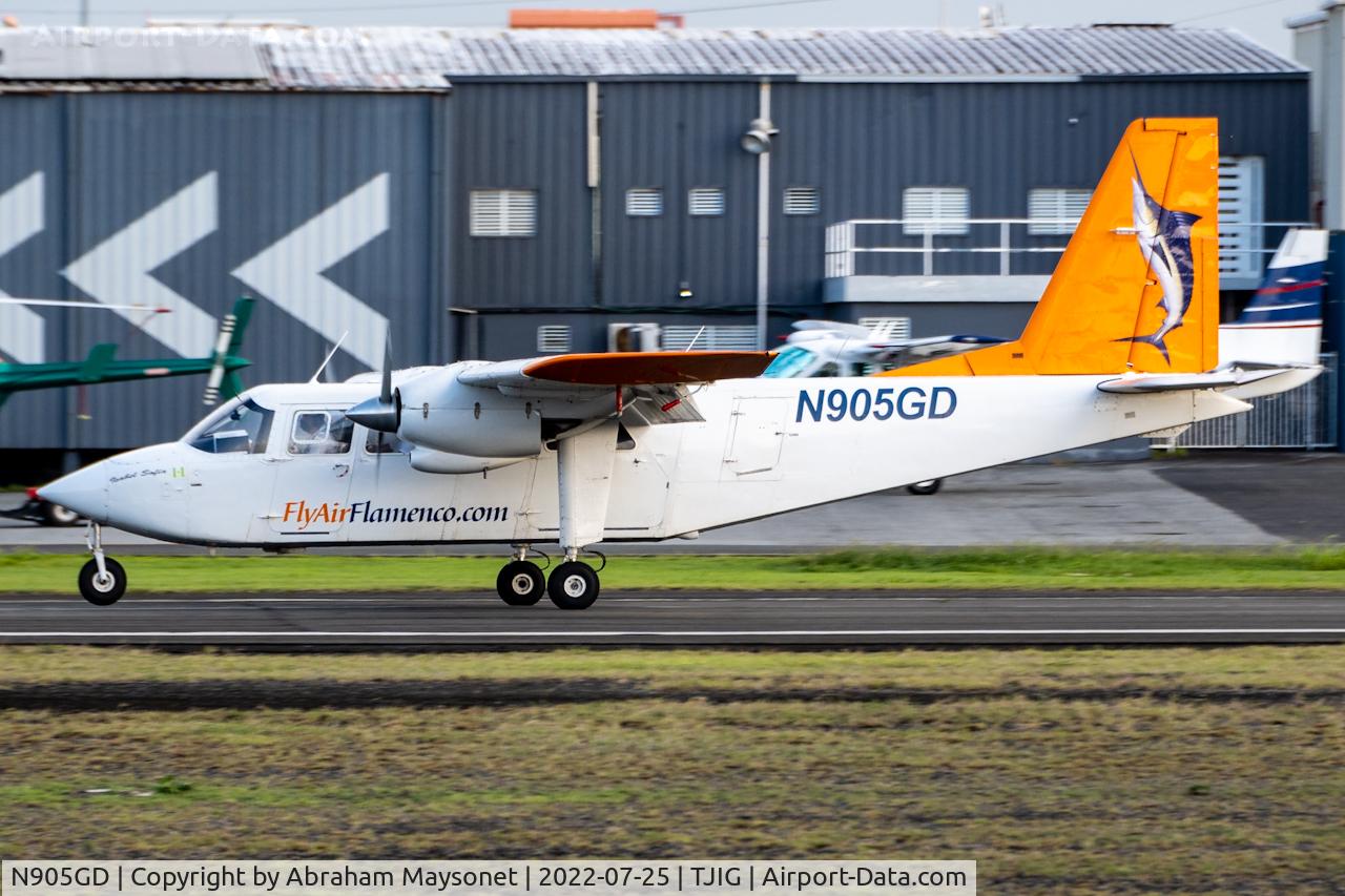 N905GD, 1973 Britten-Norman BN-2A-9 Islander C/N 339, New Scheme Paint