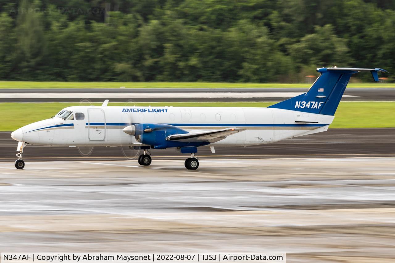 N347AF, 1989 Beech 1900C-1 C/N UC-66, Departing to BQN Airport