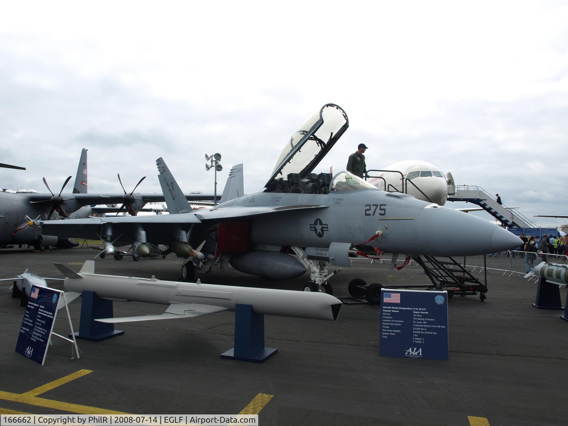 166662, Boeing F/A-18F Super Hornet C/N F140, 166662 USN Boeing F/A-18F Super Hornet FIA