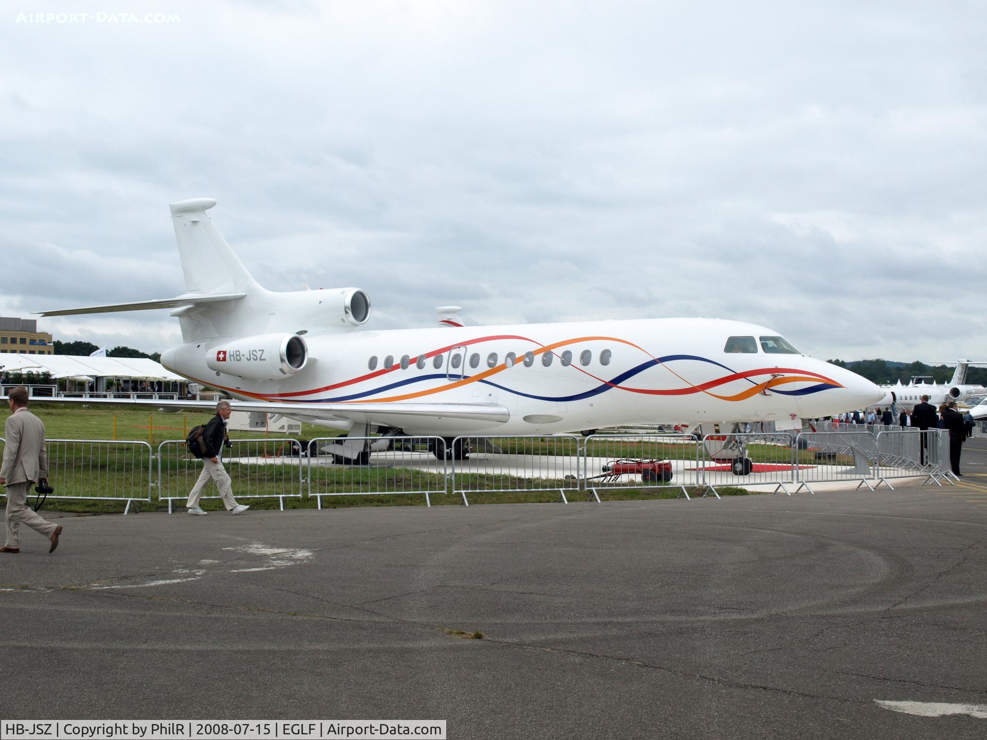HB-JSZ, 2007 Dassault Falcon 7X C/N 004, 2007 Dassault Falcon 7X HB-JSZ FIA