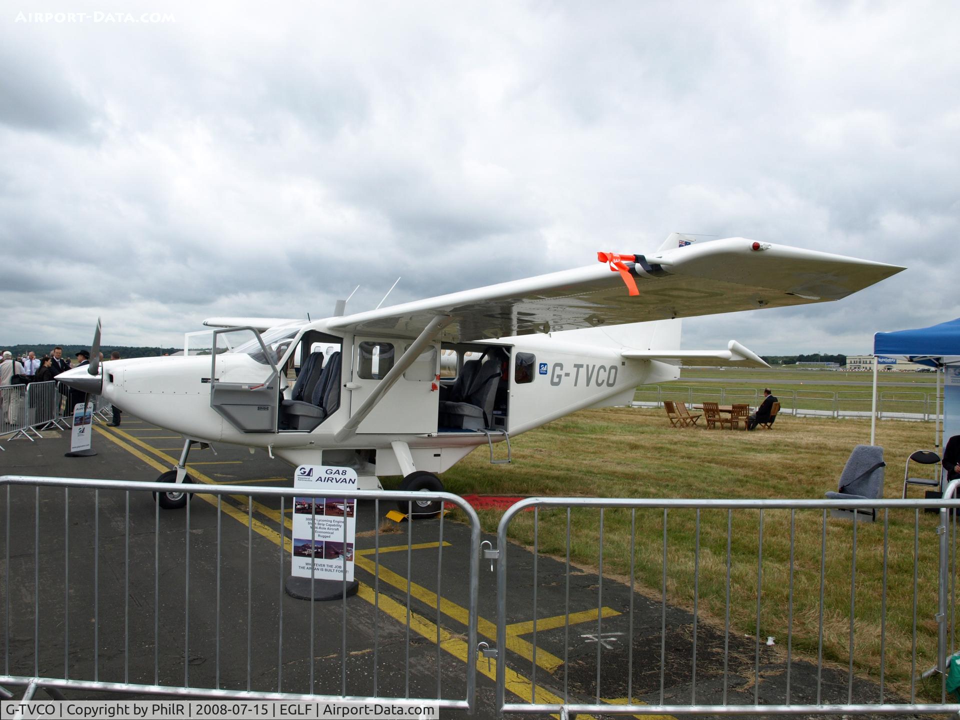 G-TVCO, 2006 Gippsland GA-8 Airvan C/N GA8-06-101, 2006 Gippsland GA-8 Airvan G-TVCO FIA
