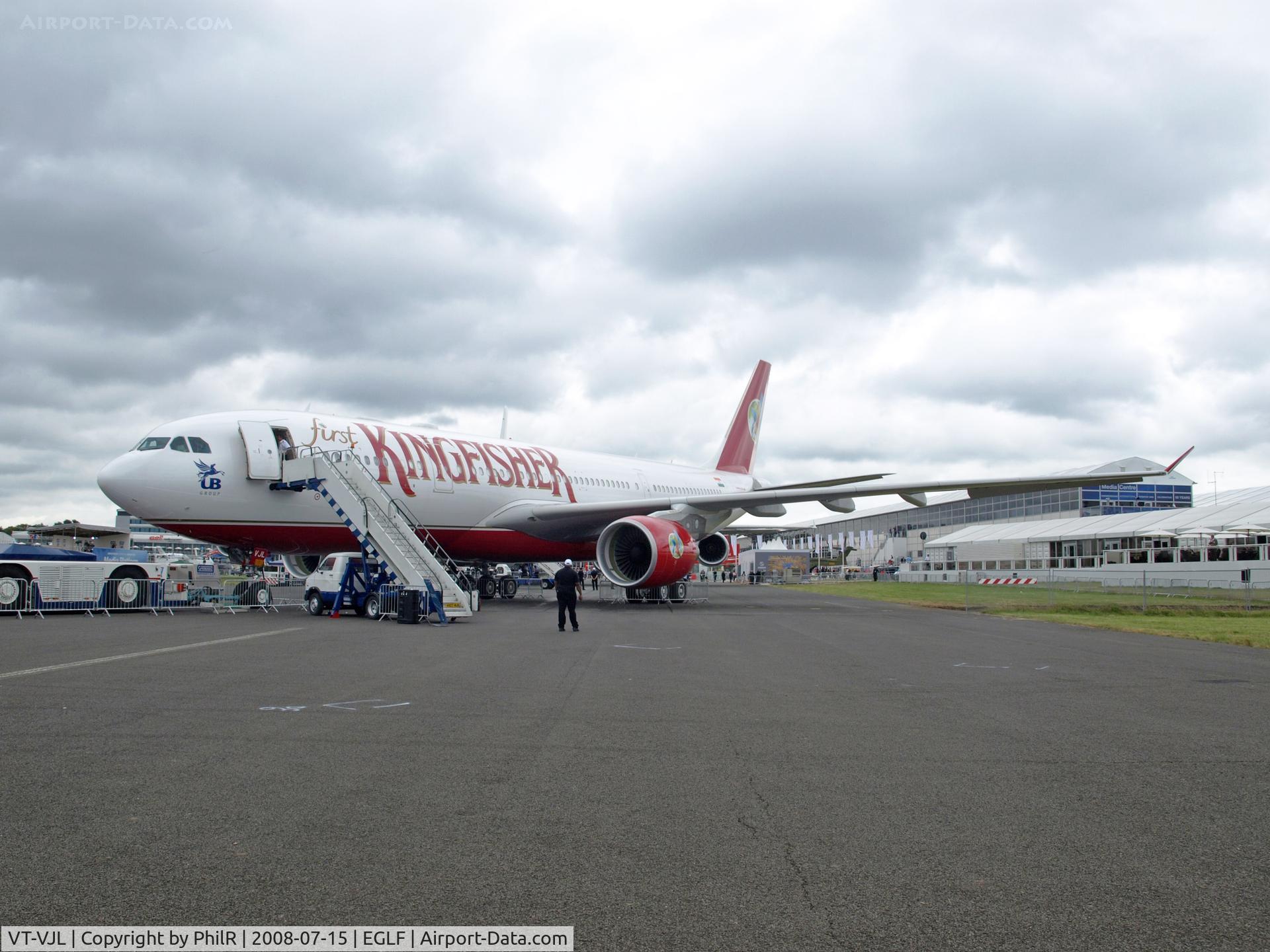 VT-VJL, 2008 Airbus A330-223 C/N 891, 2008 Kingfisher A330-200 VT-VJL FIA