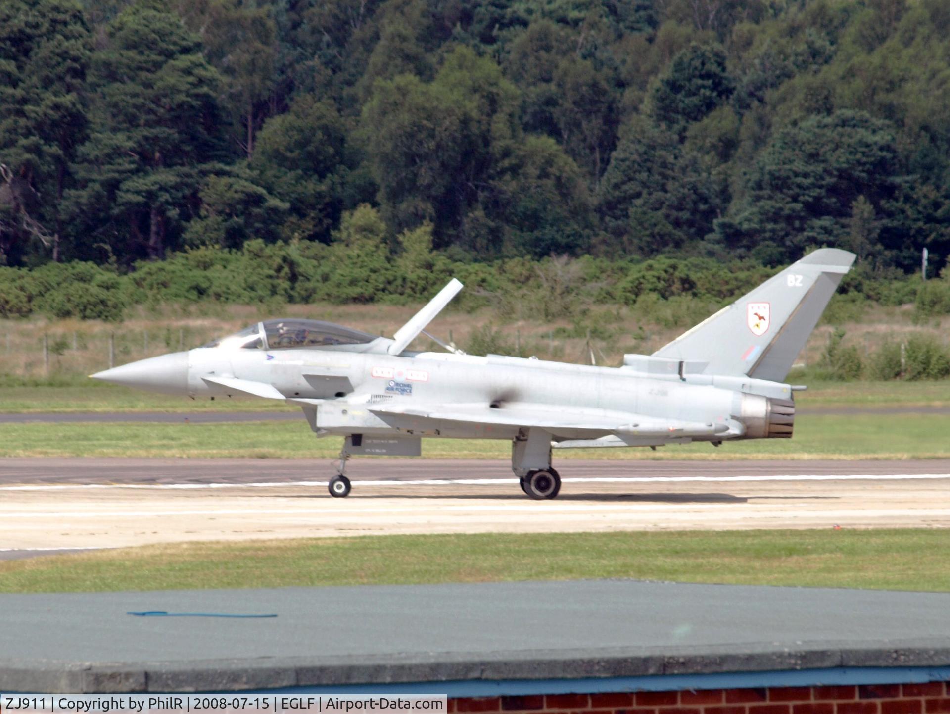 ZJ911, 2005 Eurofighter EF-2000 Typhoon FGR4 C/N 0041/BS002, 2005 RAF Eurofighter Typhoon F2 ZJ911 FIA