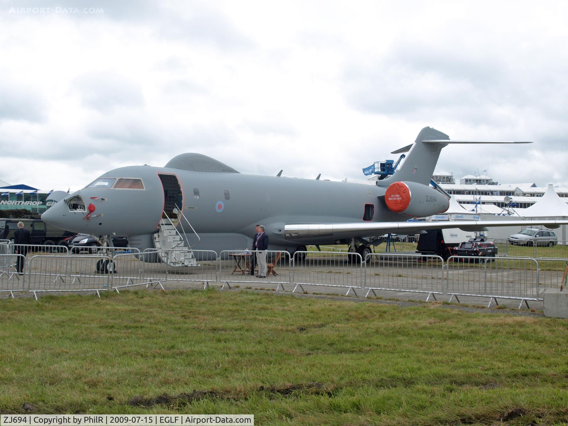 ZJ694, 2007 Bombardier Global Express (BD-700-1A10) Sentinel R1 C/N 9135, RAF 2007 Bombardier Sentinel R1 ASTOR ZJ694 FIA
