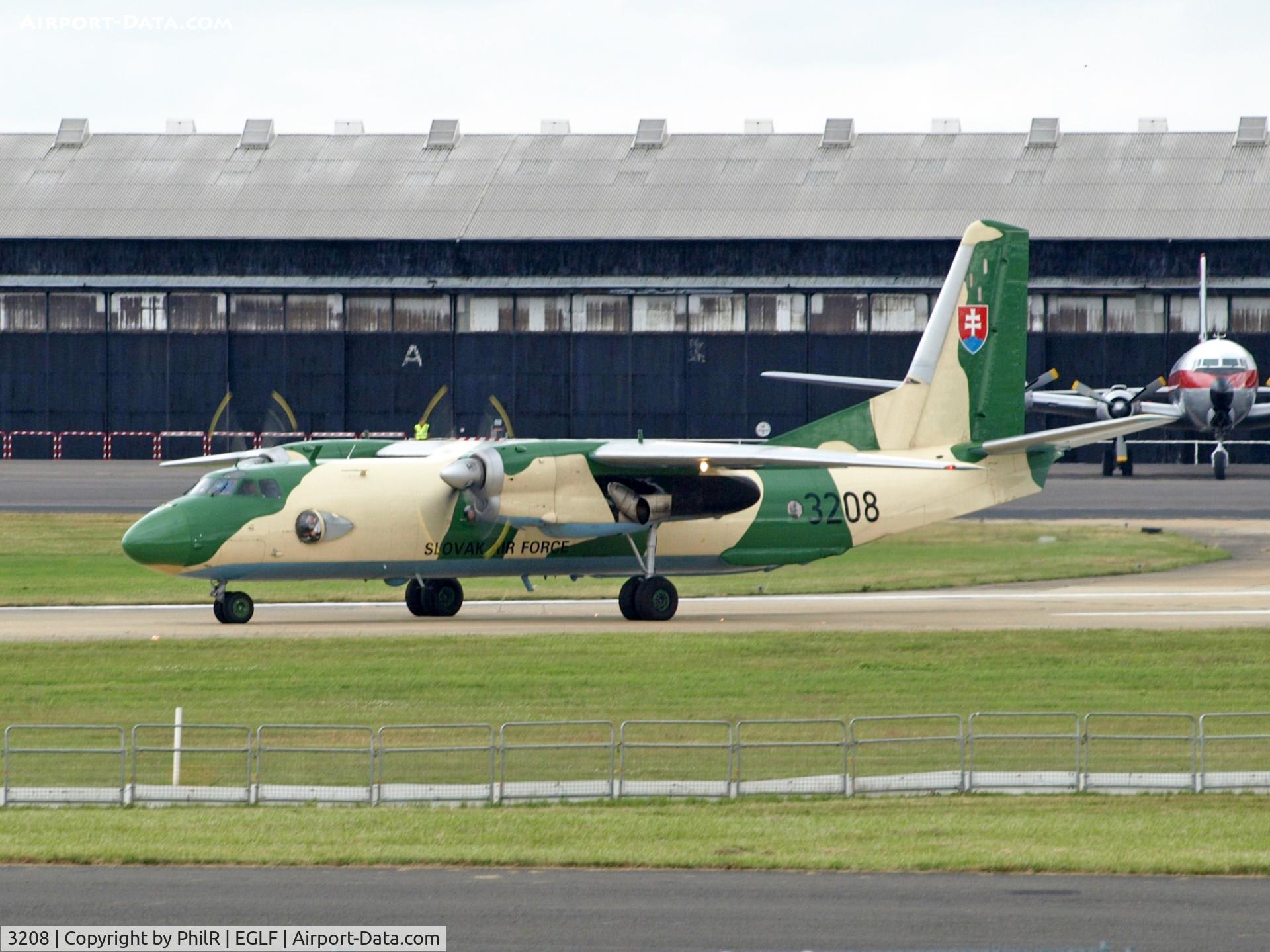 3208, 1983 Antonov An-26 C/N 13208, 1983 Slovakian Air Force An-26 3208 FIA