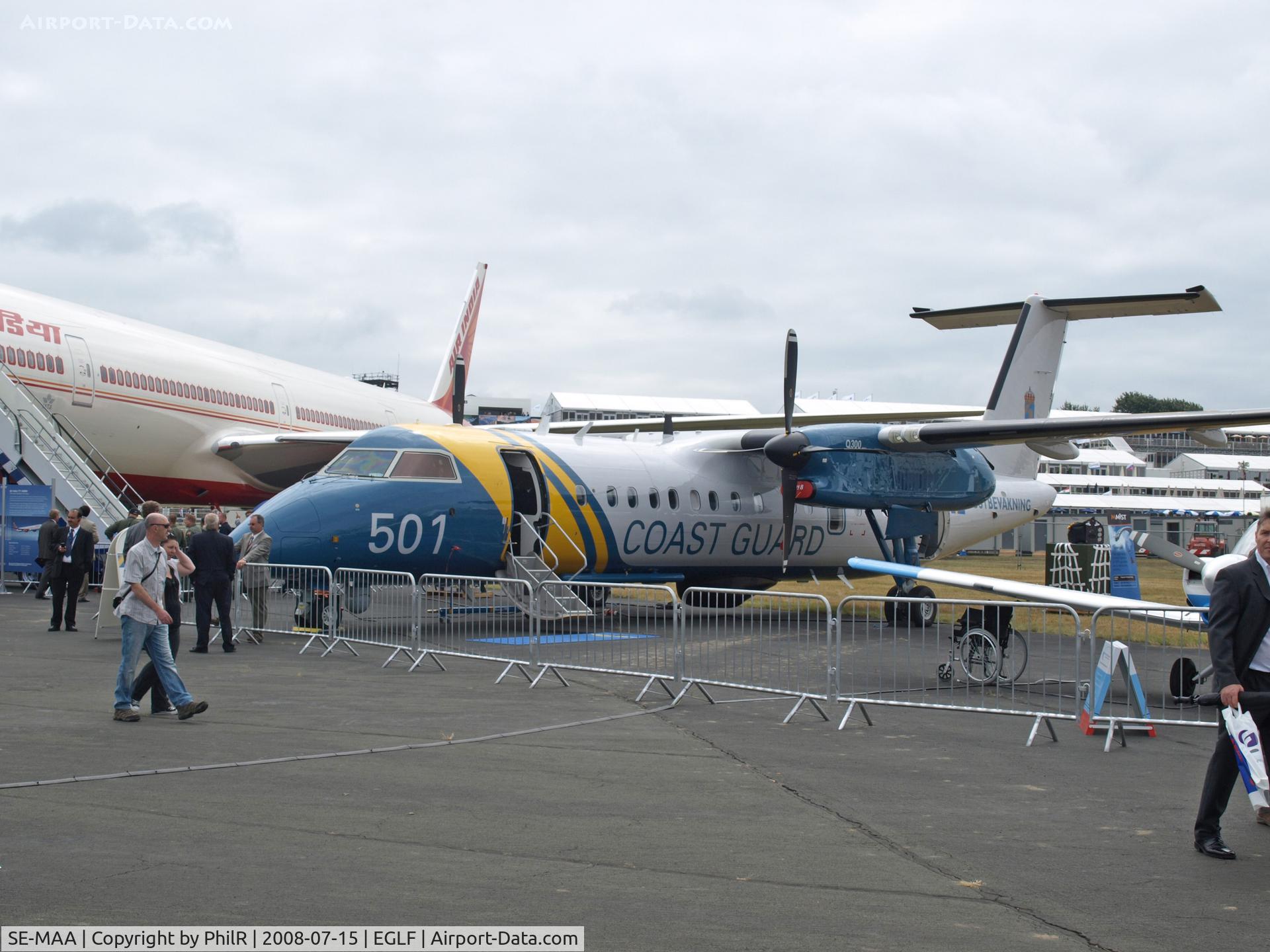 SE-MAA, 2006 De Havilland Canada DHC-8-311AQ Dash 8 C/N 622, Swedish Coastguard DHC-8 501 FIA