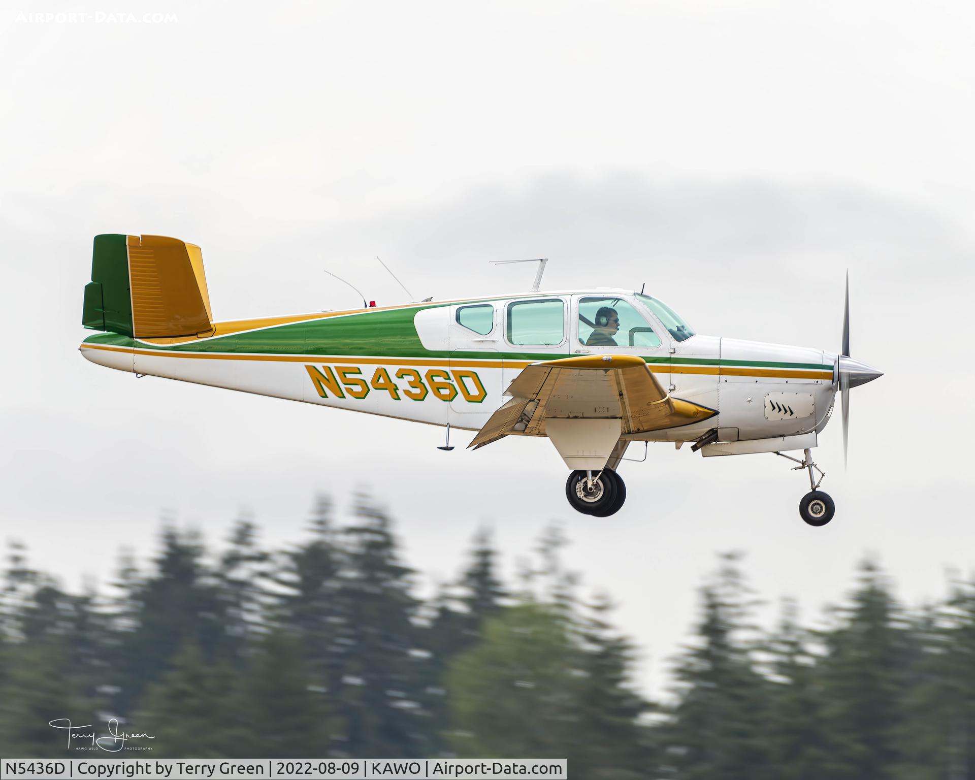 N5436D, 1957 Beech H35 Bonanza C/N D-4964, KAWO