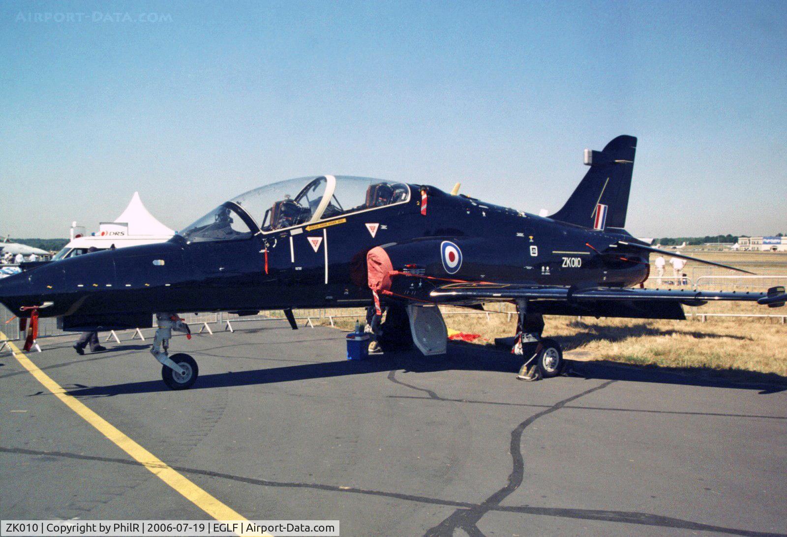 ZK010, 2005 British Aerospace Hawk T2 C/N RT001/1239, RAF 2005 BAe Systems Hawk T2 ZK010 FIA