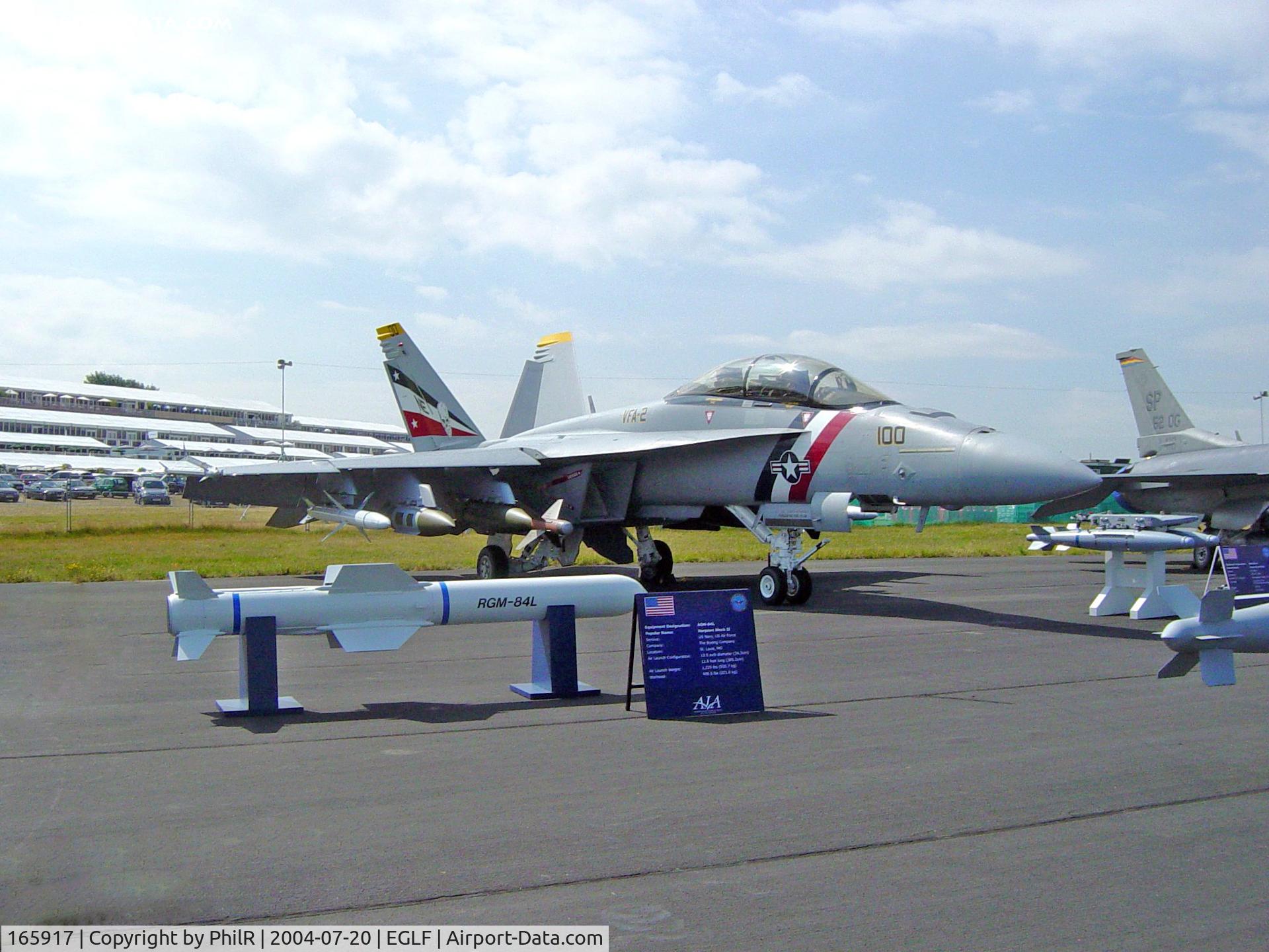 165917, Boeing F/A-18F Super Hornet C/N F063, 165917 Boeing F/A-18F Super Hornet US Navy FIA