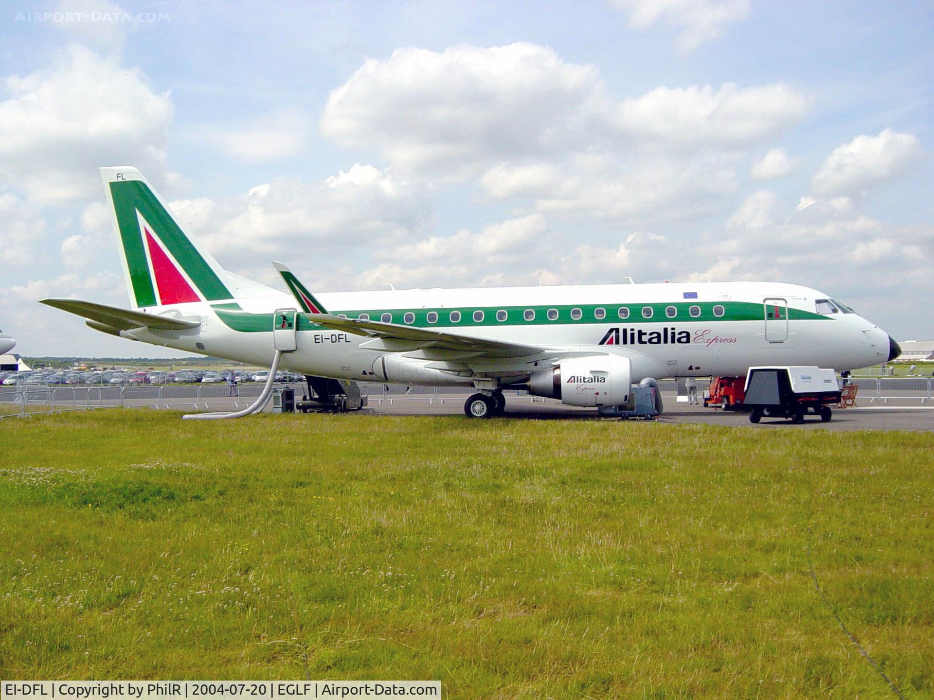EI-DFL, 2004 Embraer 170LR (ERJ-170-100LR) C/N 17000036, Alitalia 2004 Embraer 170LR EI-DFL FIA