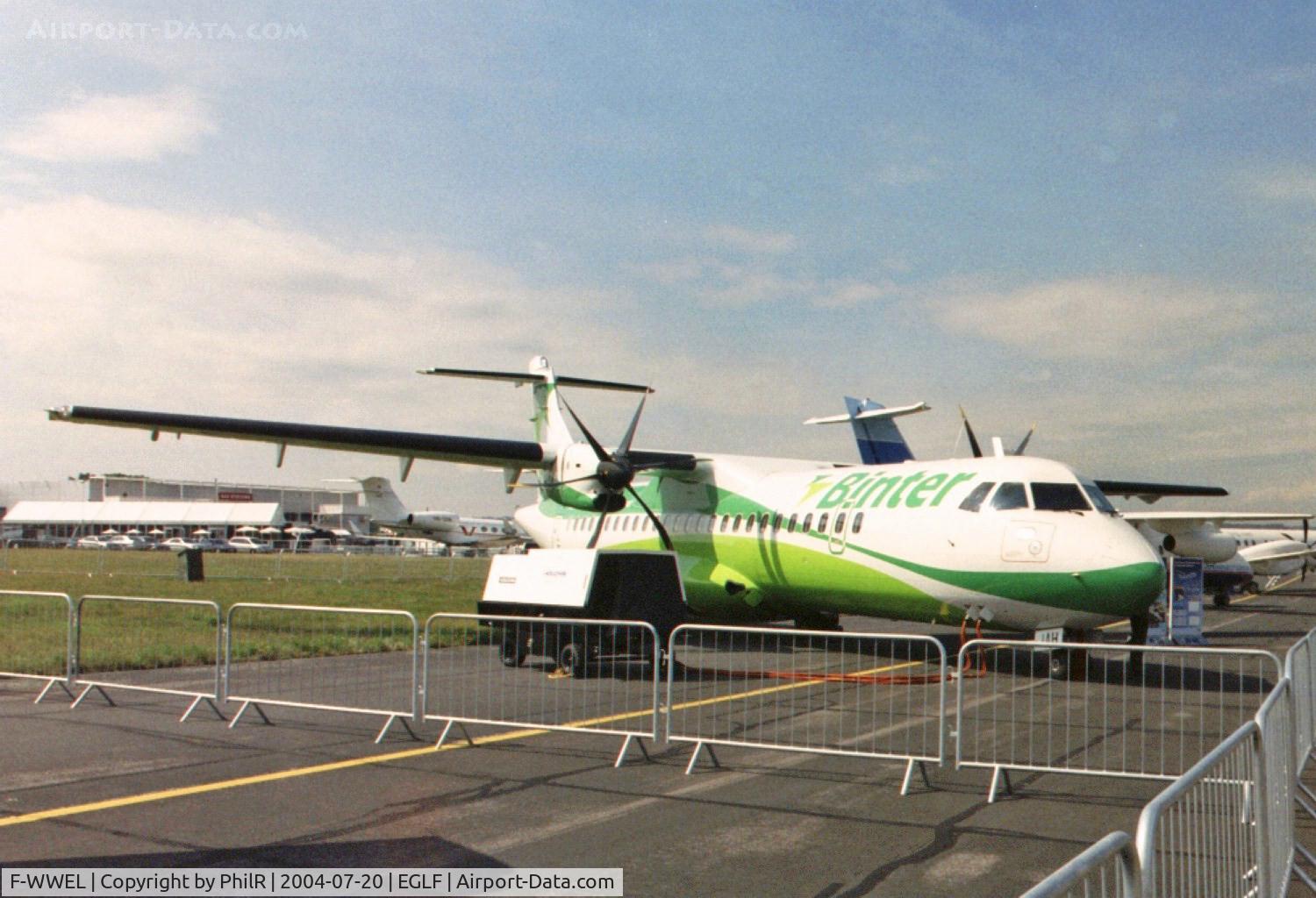 F-WWEL, 2020 ATR 72-600 C/N 1643, Binter ATR-72-200 F-WWEL (EC-JAH) FIA