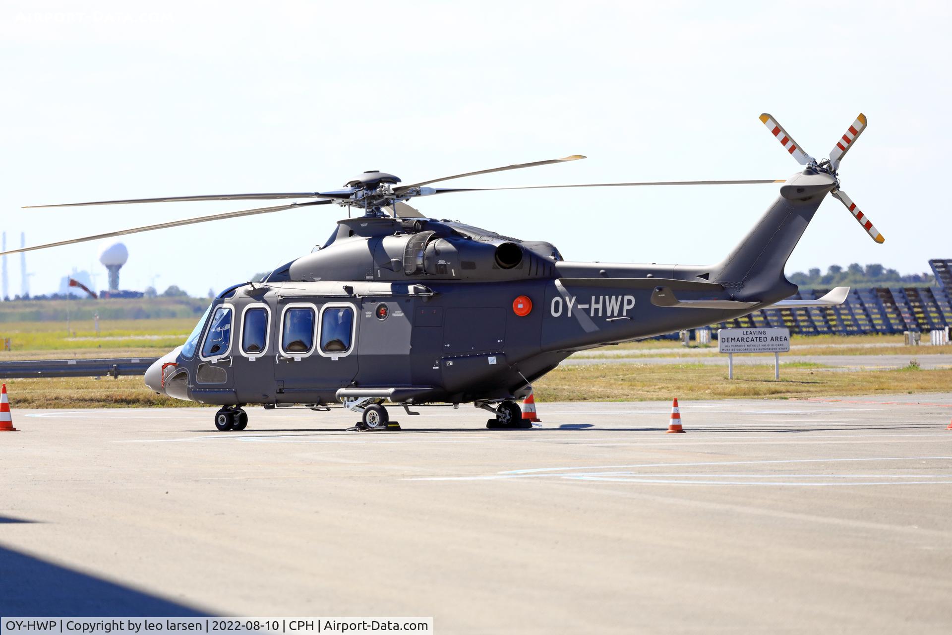 OY-HWP, 2016 AgustaWestland AW-139 C/N 31709, Copenhagen 10.8.2022