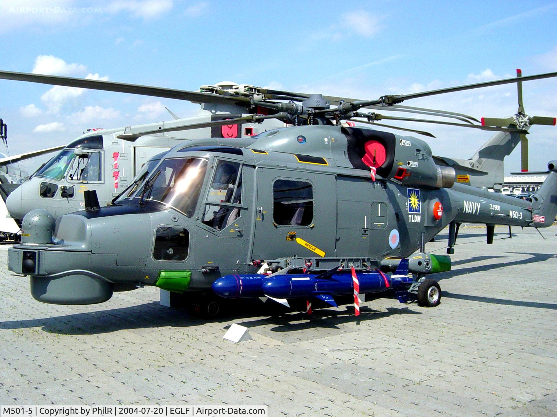 M501-5, 2003 Westland Super Lynx Mk.300 C/N 435/WG16-005, Malaysian Navy 2003 Westland Super Lynx Mk 300 FIA