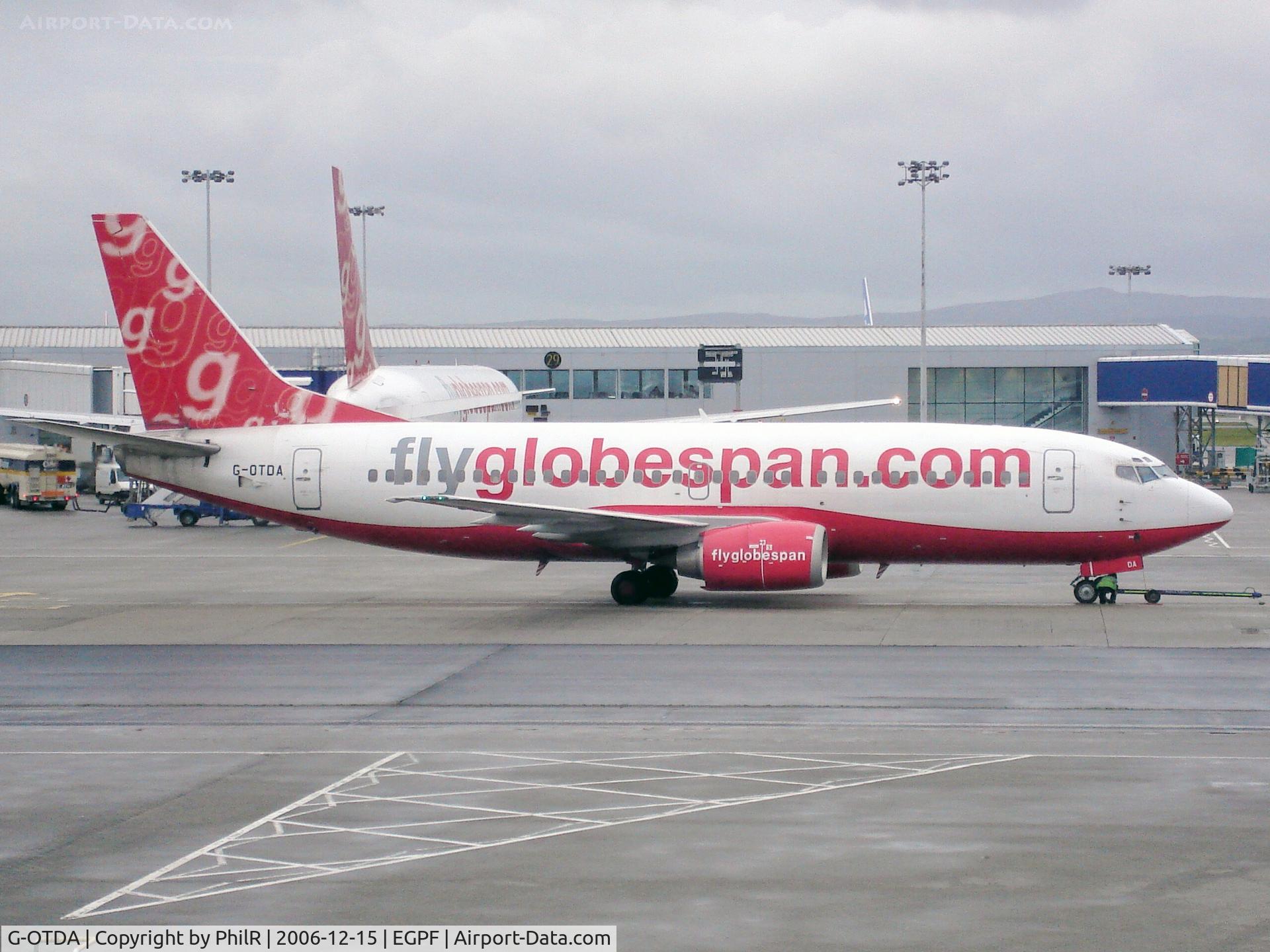 G-OTDA, 1998 Boeing 737-31S C/N 29266, Globespan 1998 Boeing 737-300 G-OTDA GLA 1