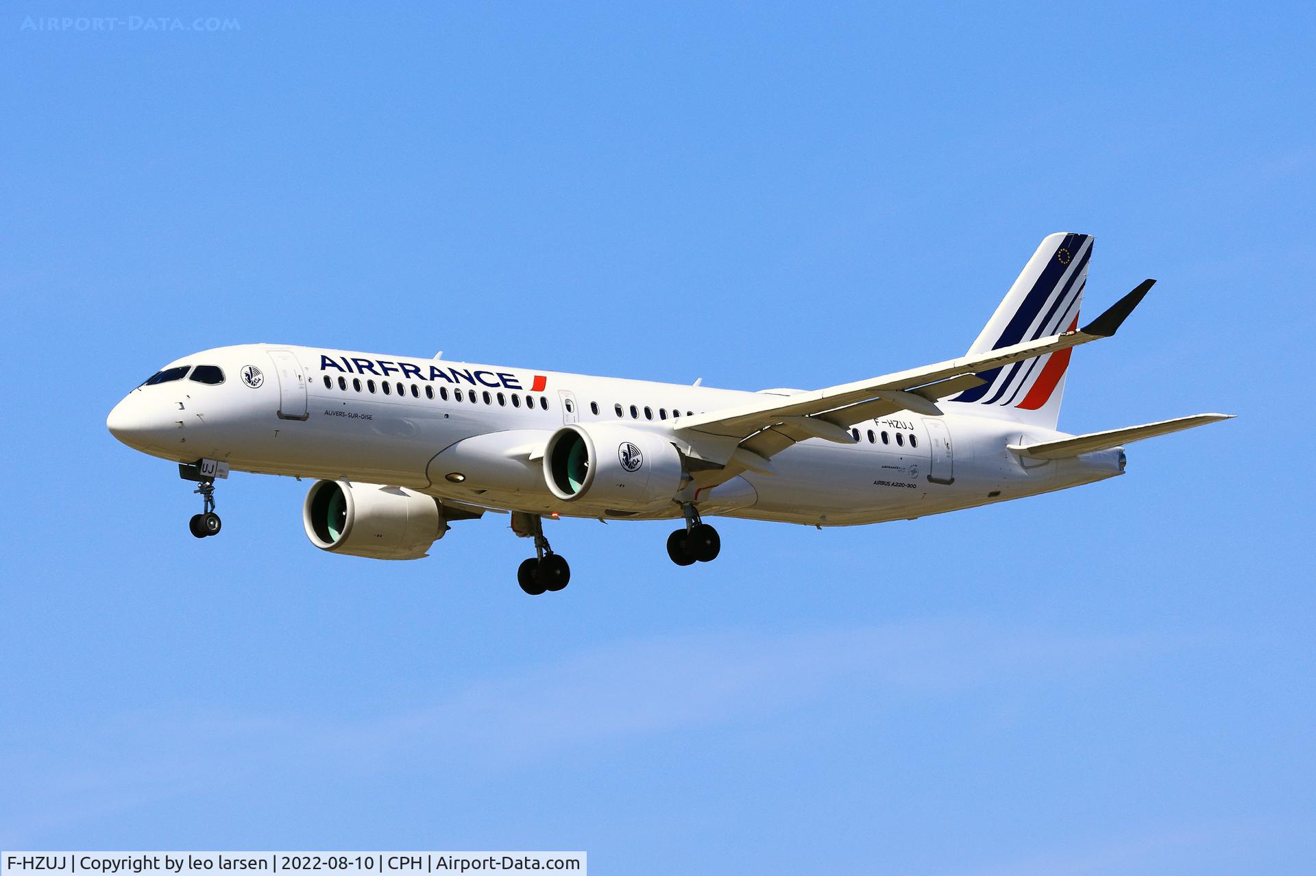 F-HZUJ, 2022 Airbus A220-300 C/N 55171, Copenhagen 10.8.2022