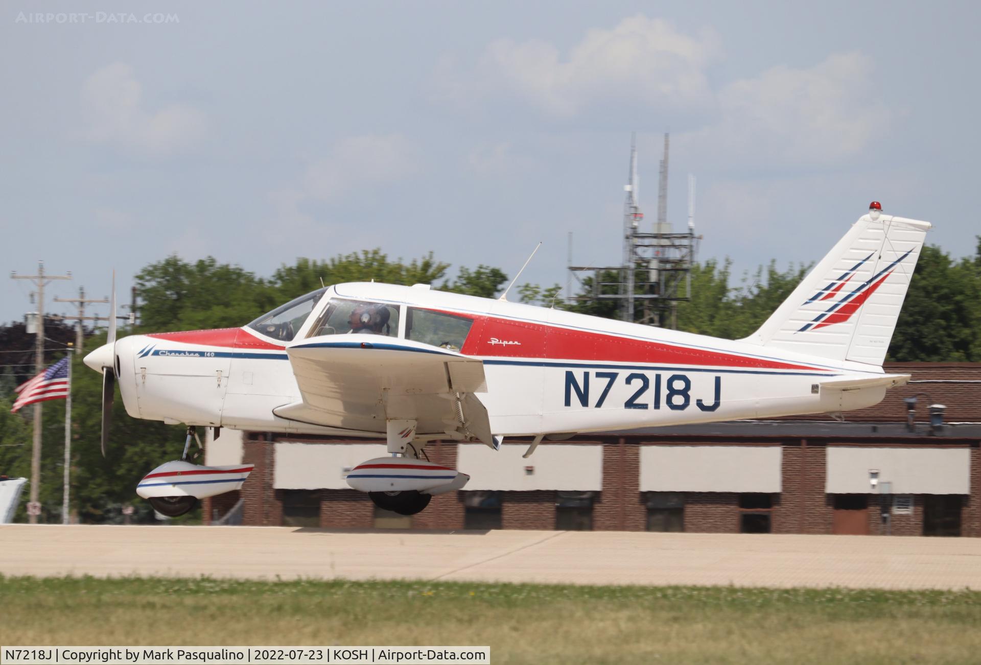N7218J, 1968 Piper PA-28-140 C/N 28-24554, Piper PA-28-140