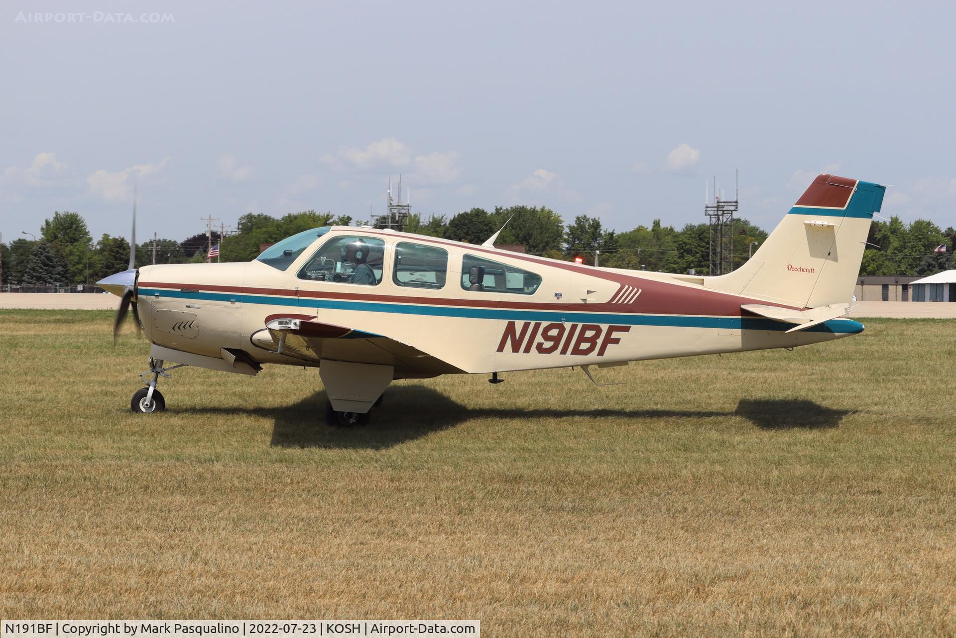 N191BF, 1991 Beech F33A Bonanza C/N CE-1577, Beech F33A