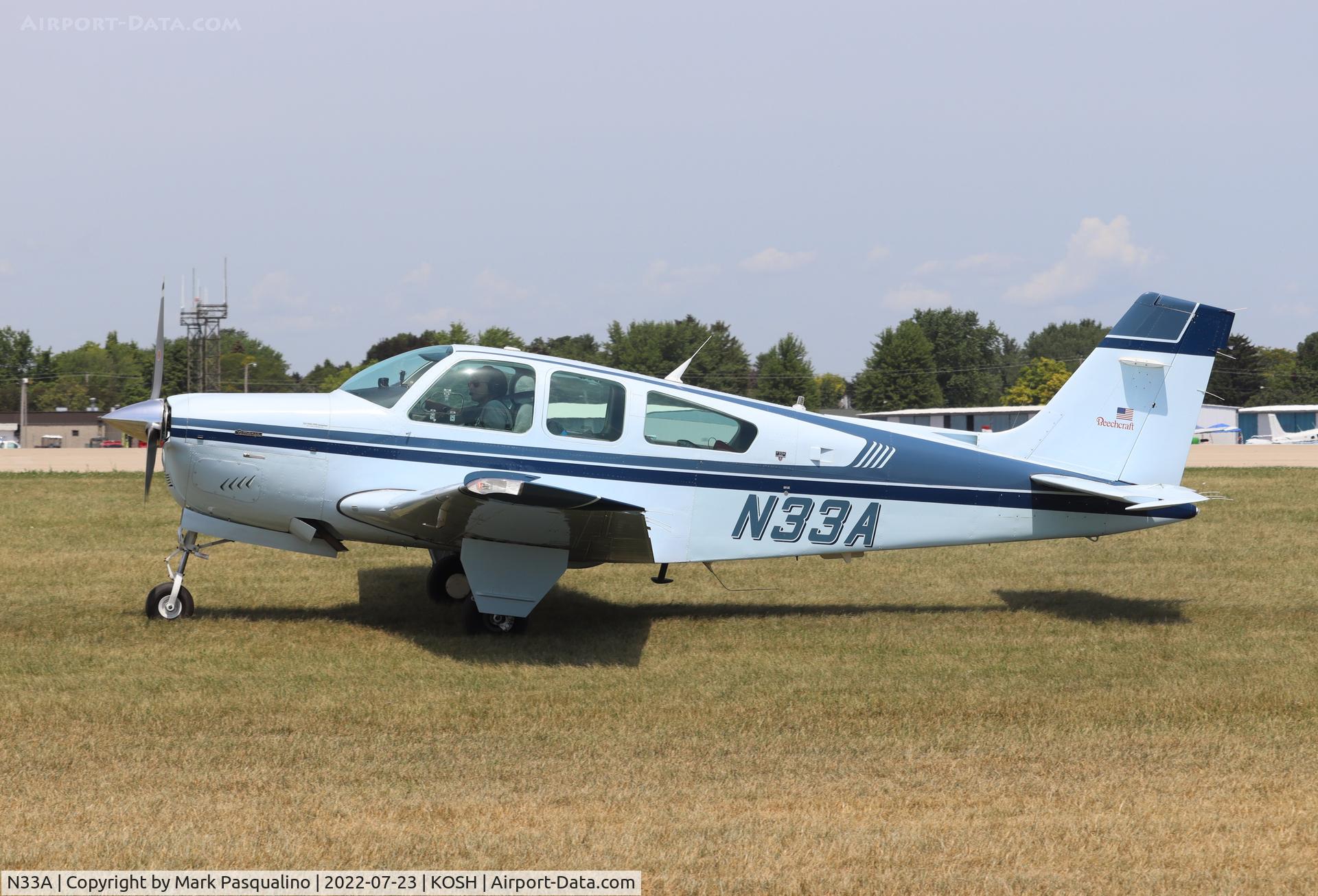 N33A, 1988 Beech F33A Bonanza C/N CE-1222, Beech F33A