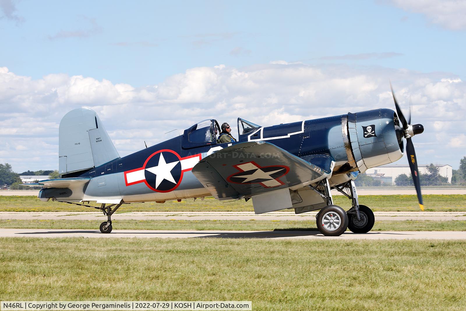 N46RL, 1945 Goodyear FG-1D Corsair C/N Not found (92508/N46RL), Oshkosh 2022.