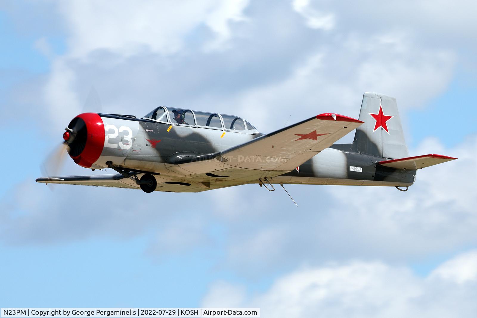 N23PM, 1978 Nanchang CJ-6 C/N 3832012, Oshkosh 2022.