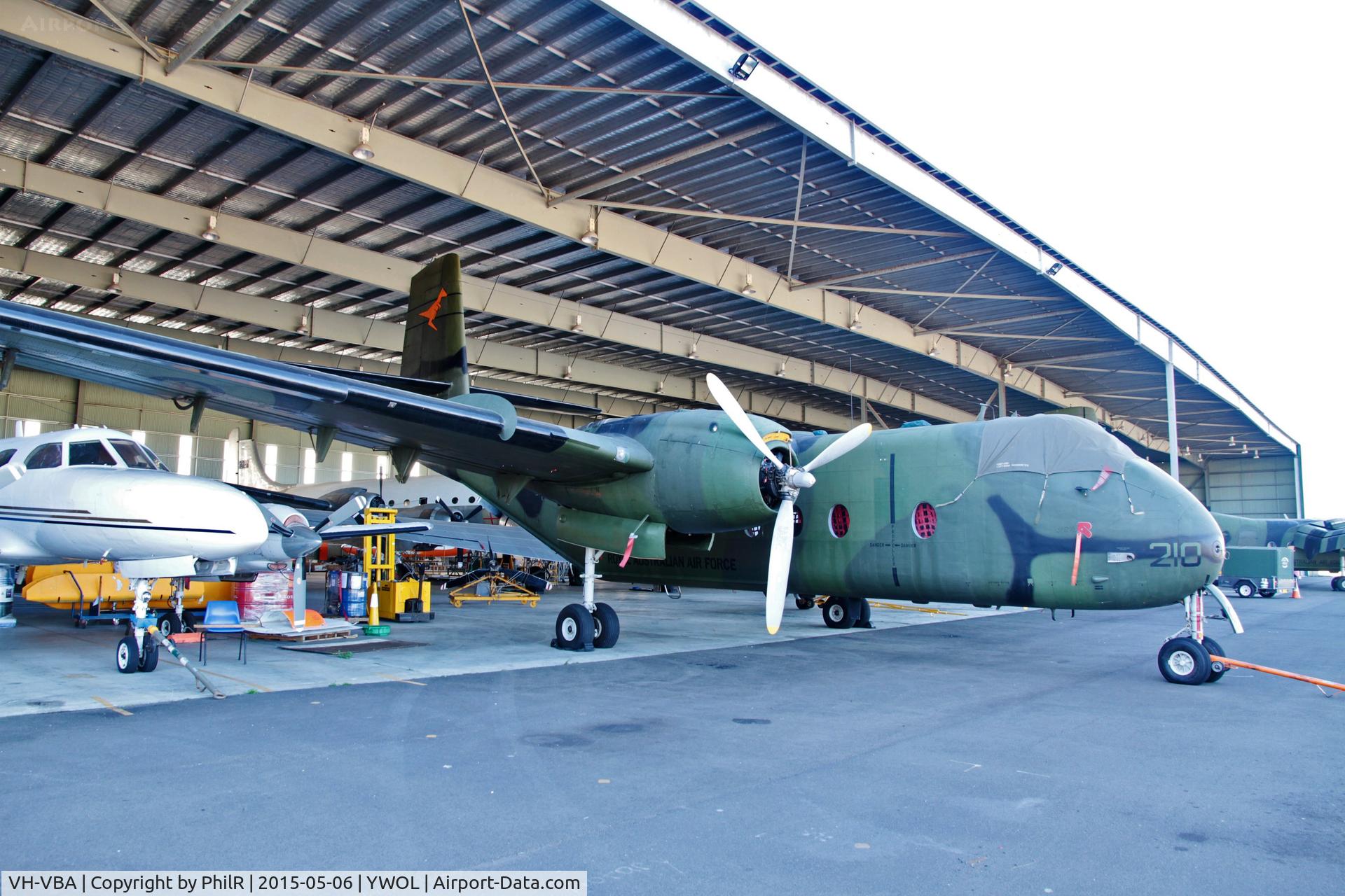 VH-VBA, 1964 De Havilland Canada DHC-4 Caribou C/N 210, A4-210 1964 DHC-4 Caribou RAAF HARS Illawarra