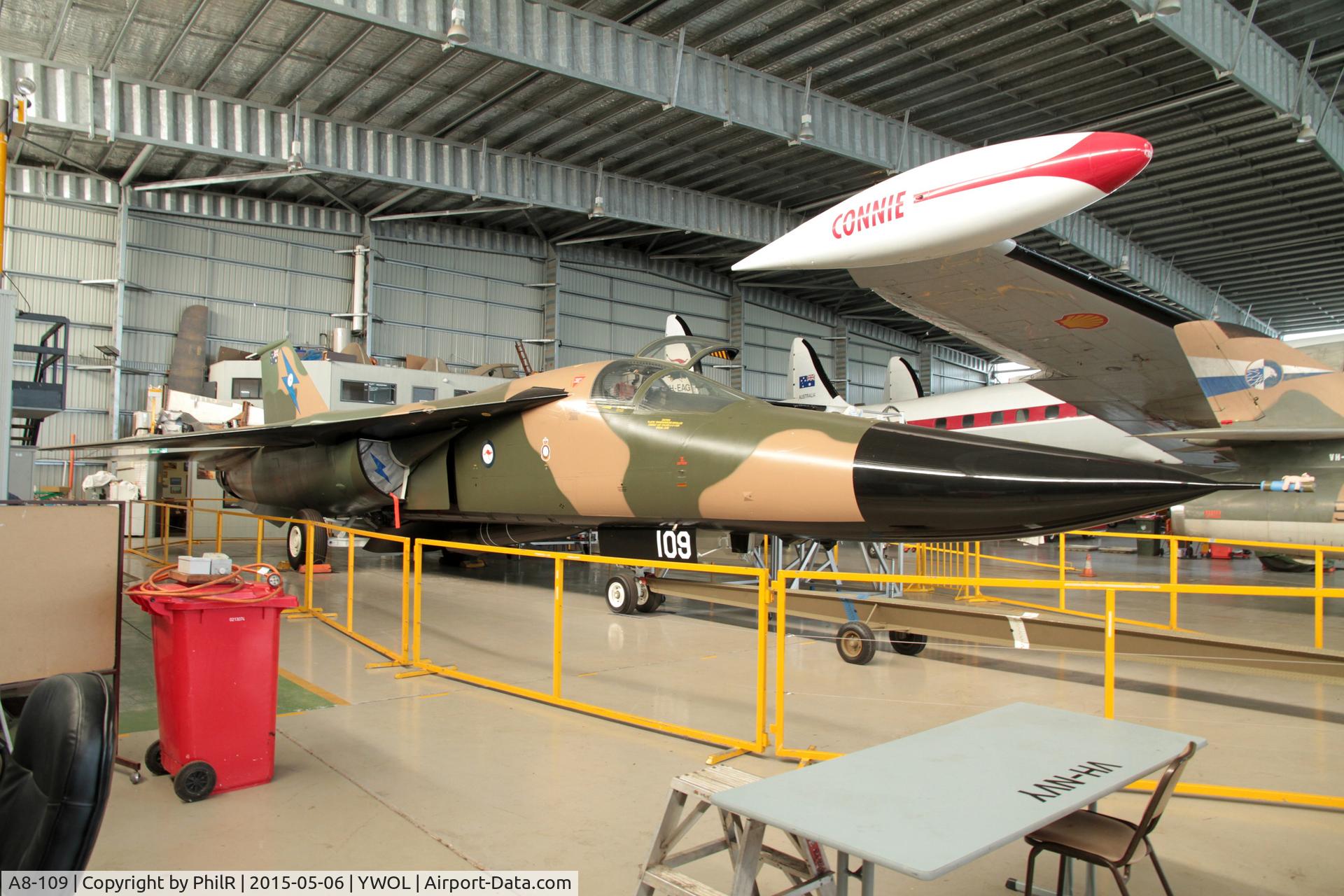 A8-109, 1967 General Dynamics F-111C Aardvark C/N A1-154, A8-109 1967 General Dynamics F-111C Aardvark RAAF HARS Illaware