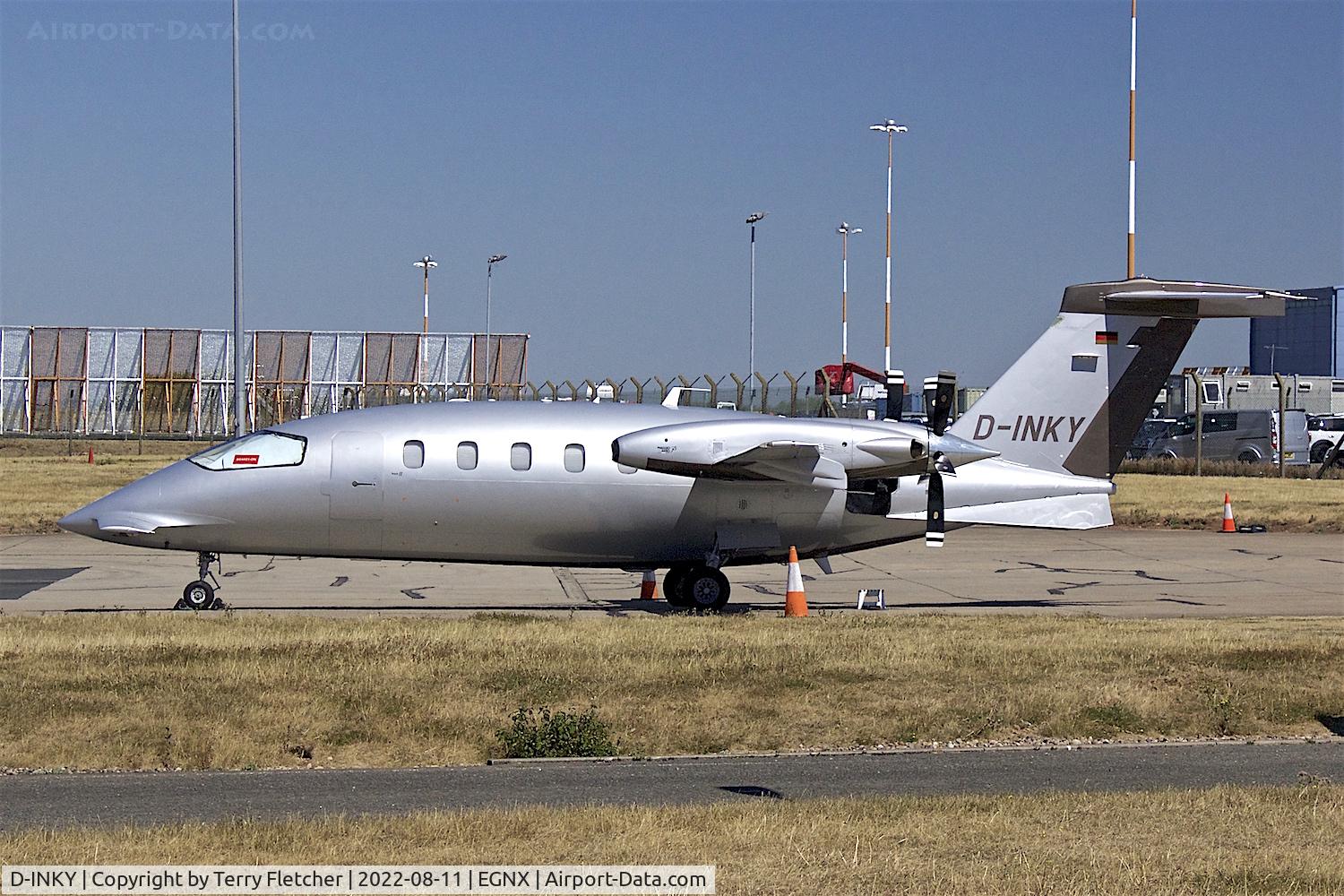 D-INKY, 2008 Piaggio P-180 Avanti C/N 1162, At East Midlands  Airport