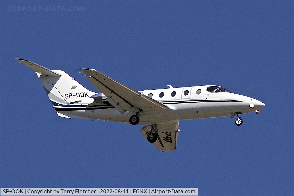 SP-OOK, 2007 Hawker Beechcraft 400A Beechjet Beechjet C/N RK-512, At East Midlands Airport