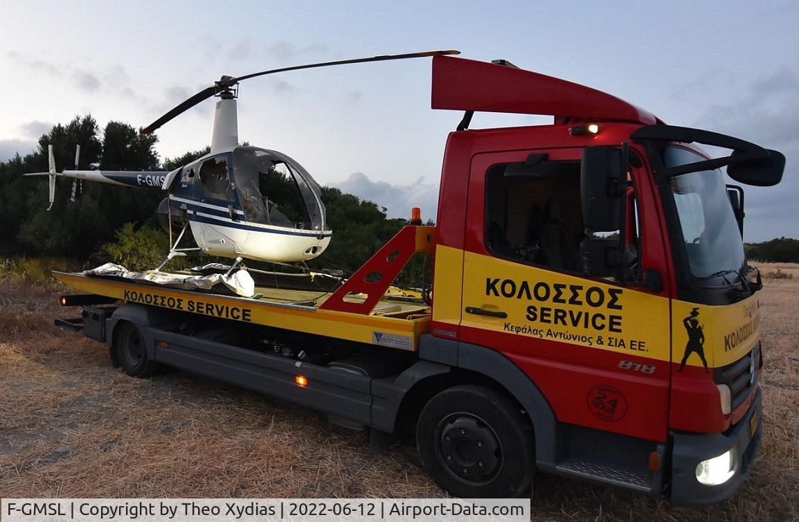 F-GMSL, 1992 Robinson R22 Beta C/N 2216, The Day that we saved the helicopter , after 2 years searching infos and the owner