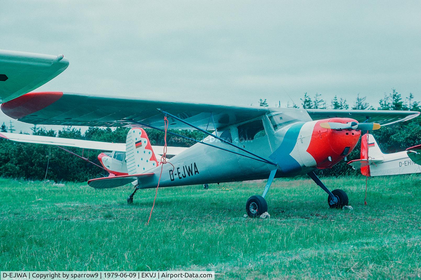 D-EJWA, 1948 Cessna 120 C/N 14962, At Stauning. According to ASN accident 1990. No details