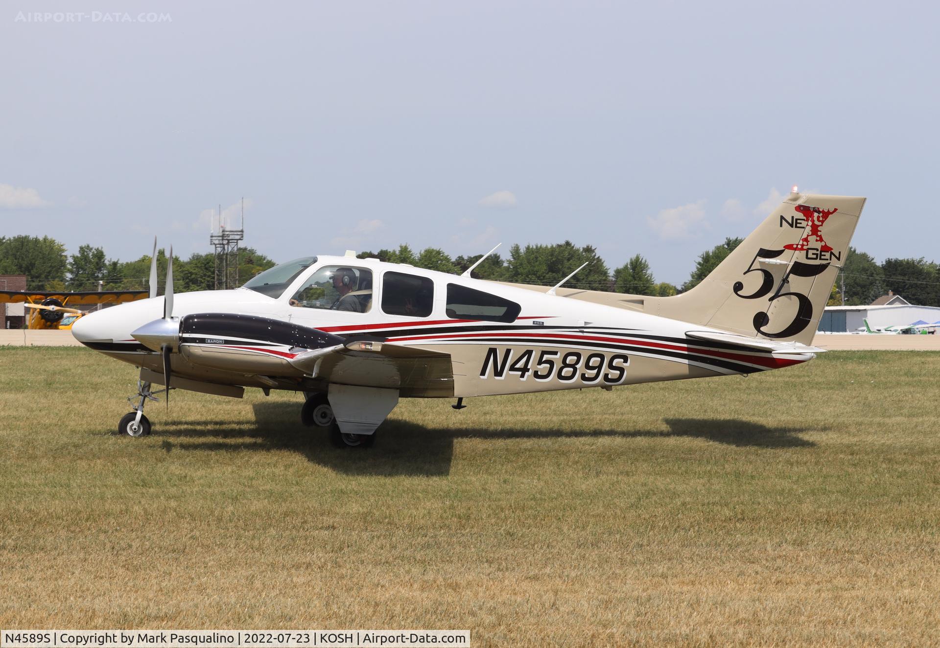 N4589S, 1975 Beech 95-B55 (T42A) Baron C/N TC-1902, Beech B55