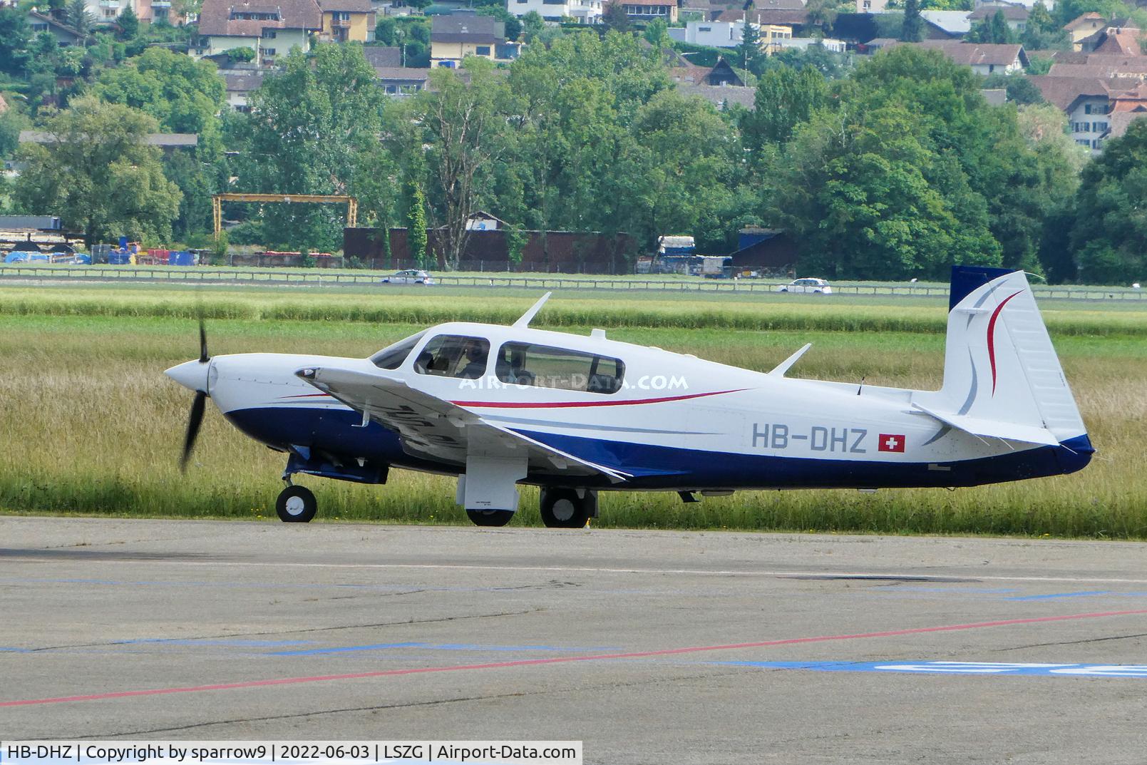 HB-DHZ, 1990 Mooney M20M Bravo C/N 27-0046, At Grenchen