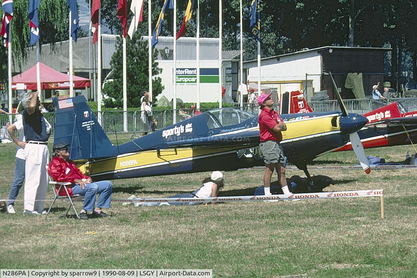 N286PA, 1986 Extra EA-230 C/N 009, World Aerobatic Championship Yverdon