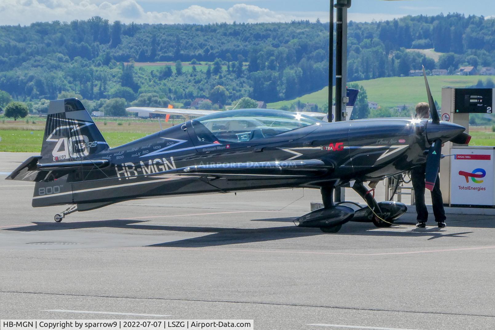 HB-MGN, 2022 Extra EA-330NG C/N 027, At Grenchen. HB-registered since 2022-03-03
