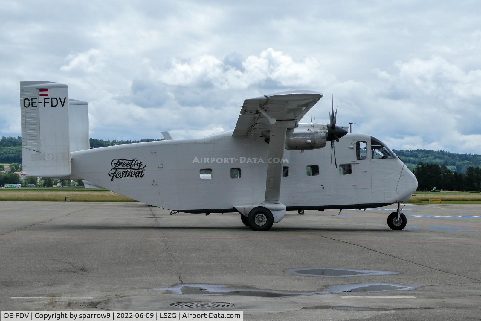 OE-FDV, 1970 Short SC-7 Skyvan (3M-400) C/N SH.1881, At Grenchen for para-dropping.