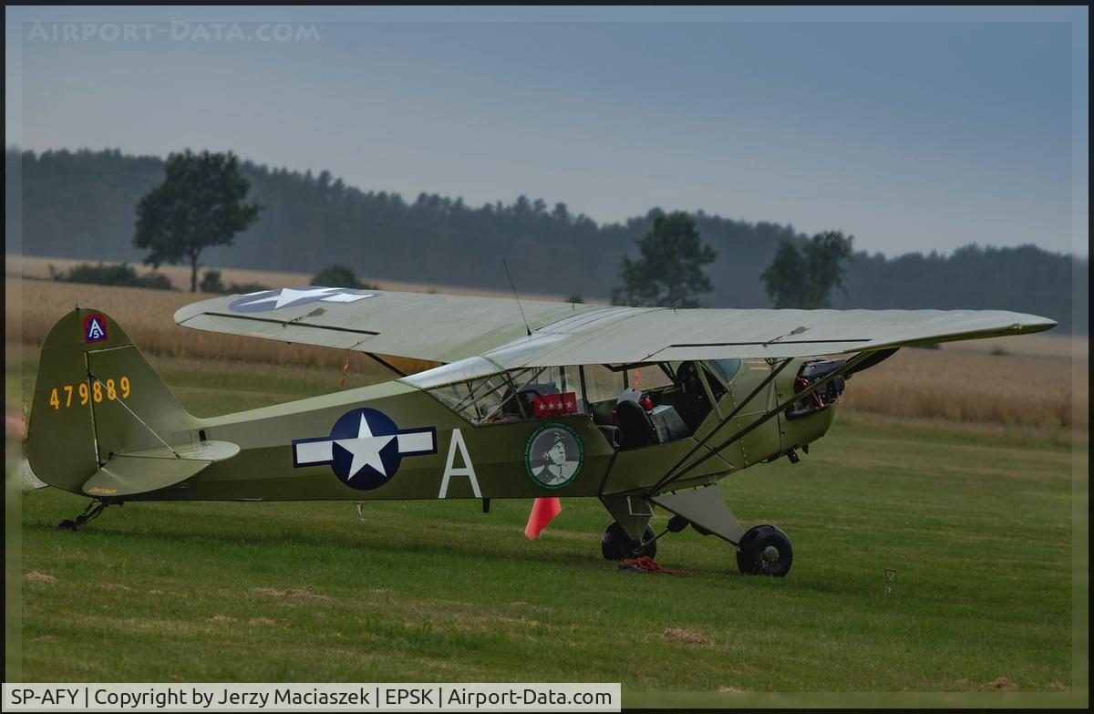 SP-AFY, Piper L-4H Grasshopper (J3C-65D) C/N 12185, PIPER Aircraft Corporation PIPER J-3C-65Cub, c/n: 12185