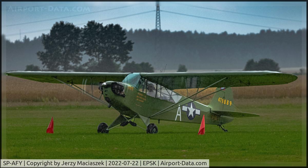 SP-AFY, Piper L-4H Grasshopper (J3C-65D) C/N 12185, PIPER Aircraft Corporation PIPER J-3C-65Cub, c/n: 12185