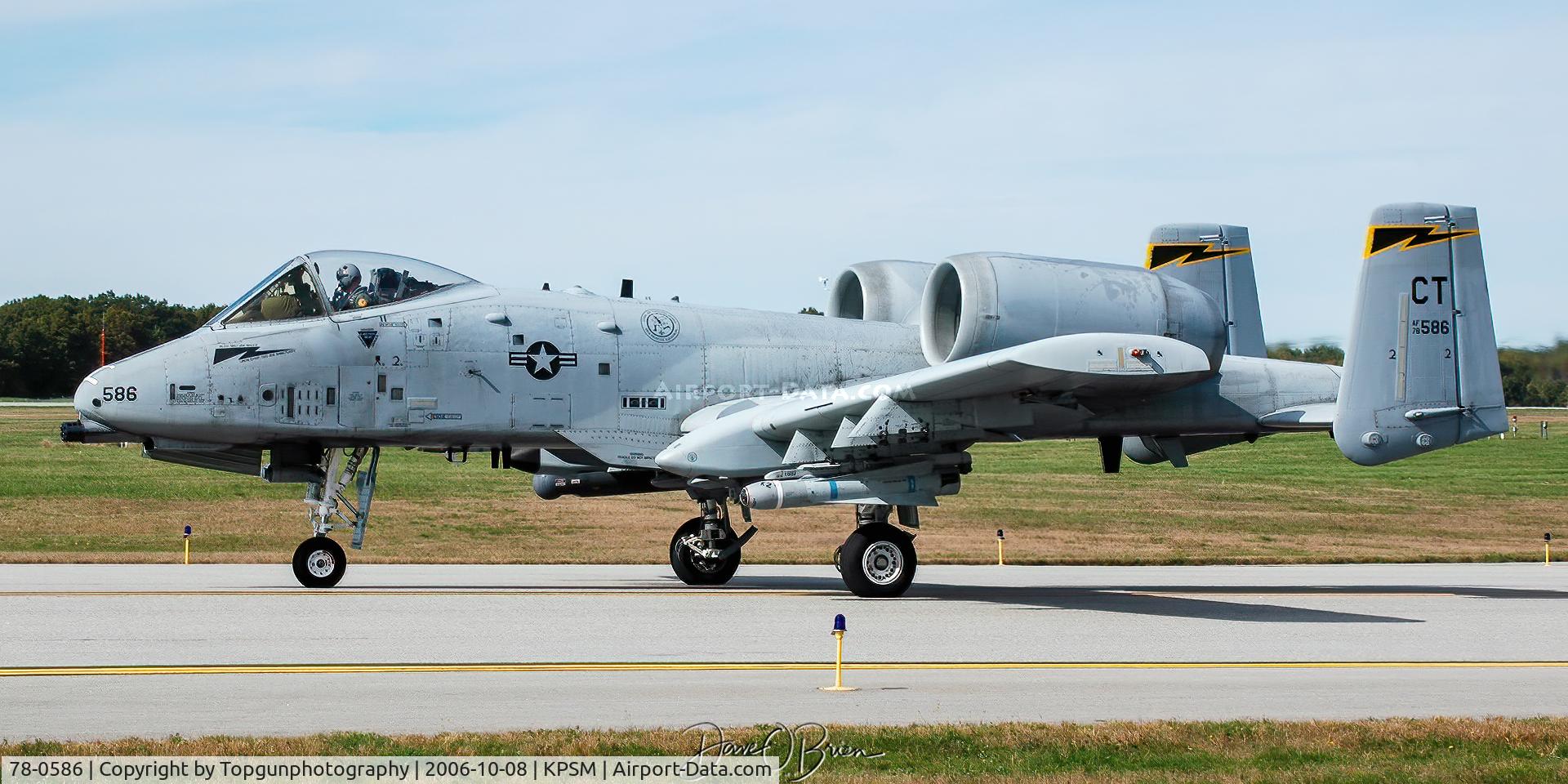 78-0586, 1978 Fairchild Republic A-10C Thunderbolt II C/N A10-0206, YANKEE31