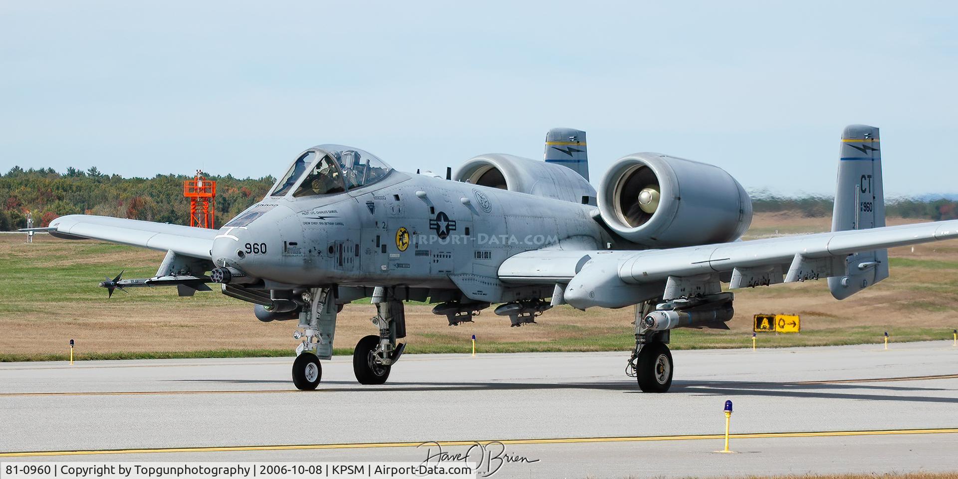 81-0960, 1981 Fairchild Republic A-10C Thunderbolt II C/N A10-0655, YANKEE32